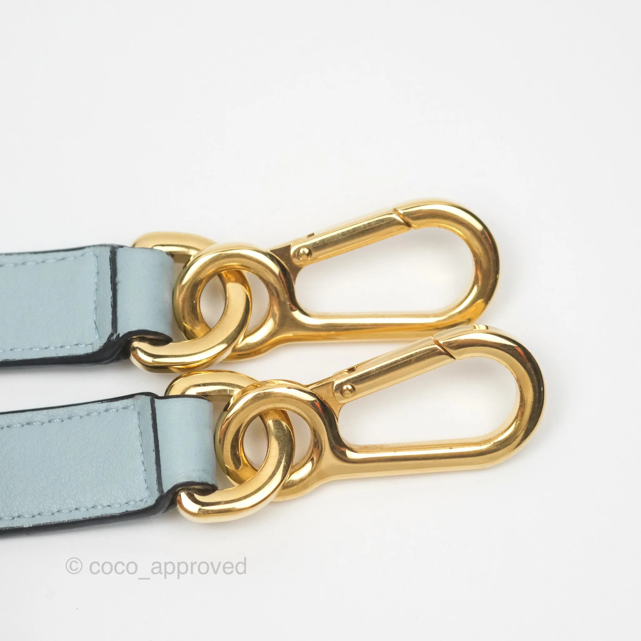 Loewe Small Puzzle Bag Blue Grained Calfskin Gold Hardware