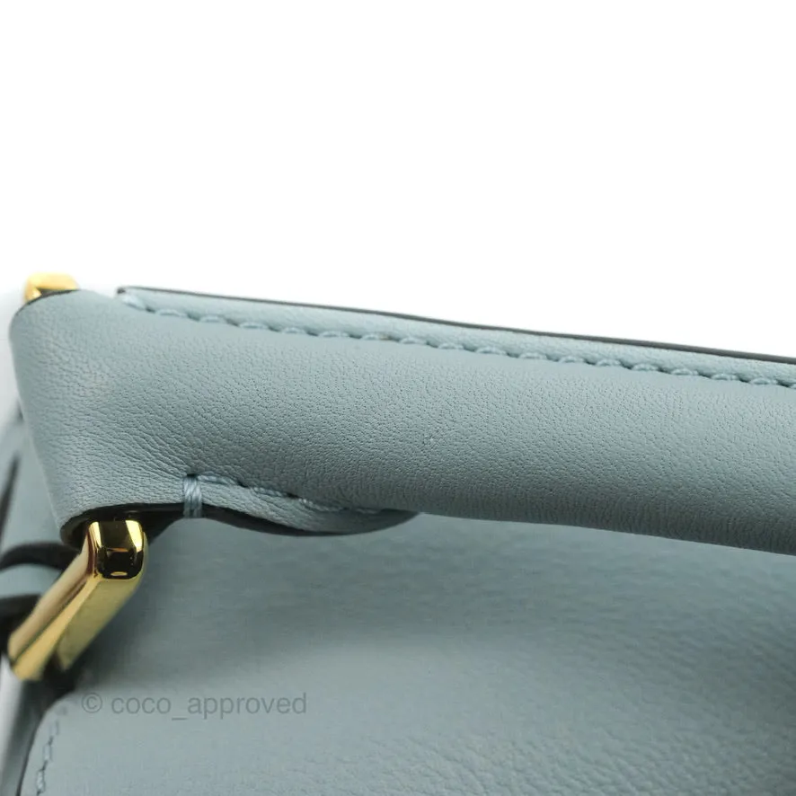 Loewe Small Puzzle Bag Blue Grained Calfskin