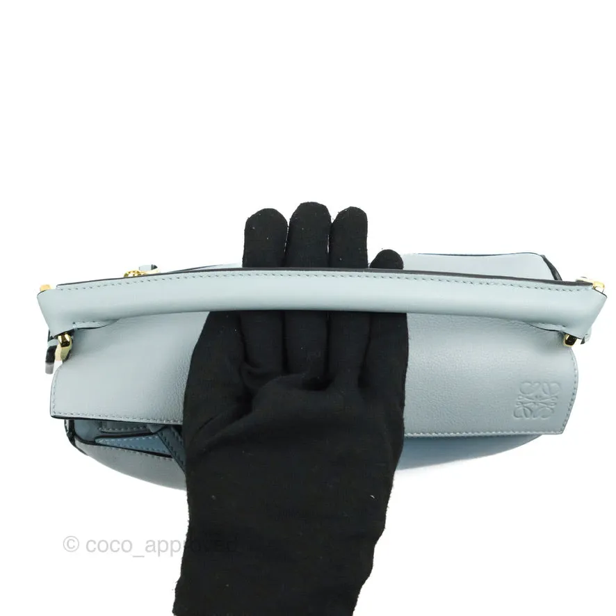 Loewe Small Puzzle Bag Blue Grained Calfskin