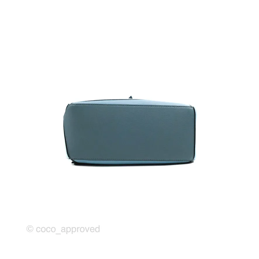 Loewe Small Puzzle Bag Blue Grained Calfskin