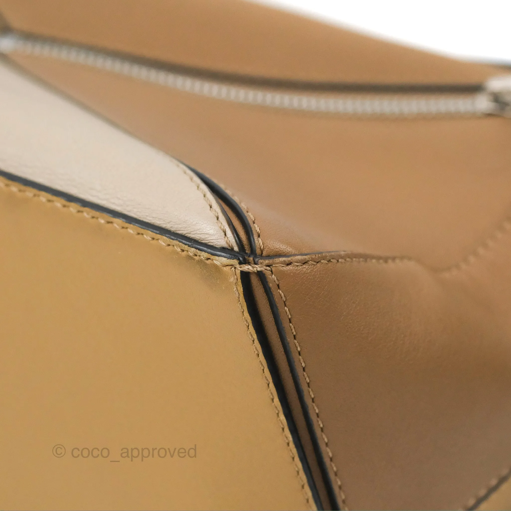 Loewe Small Puzzle Bag Brown Two Tone Calfskin