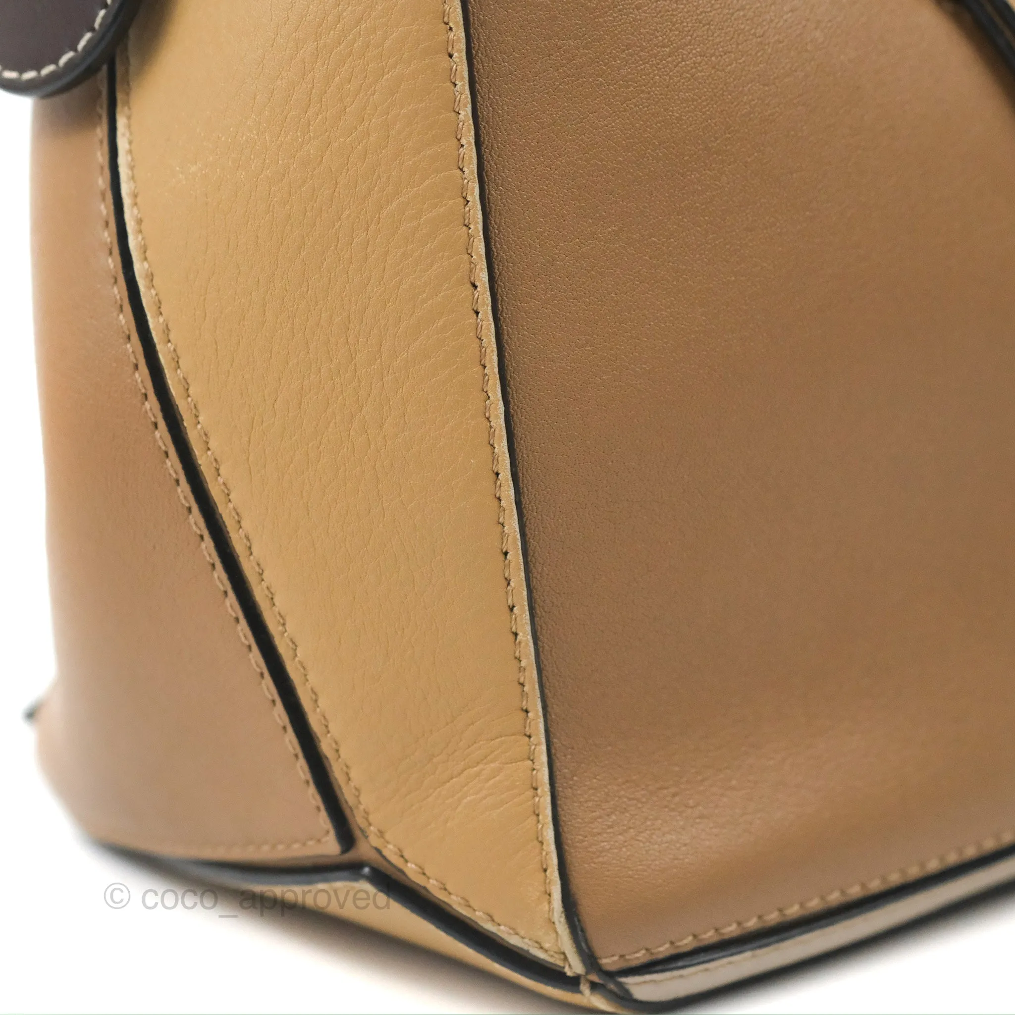 Loewe Small Puzzle Bag Brown Two Tone Calfskin