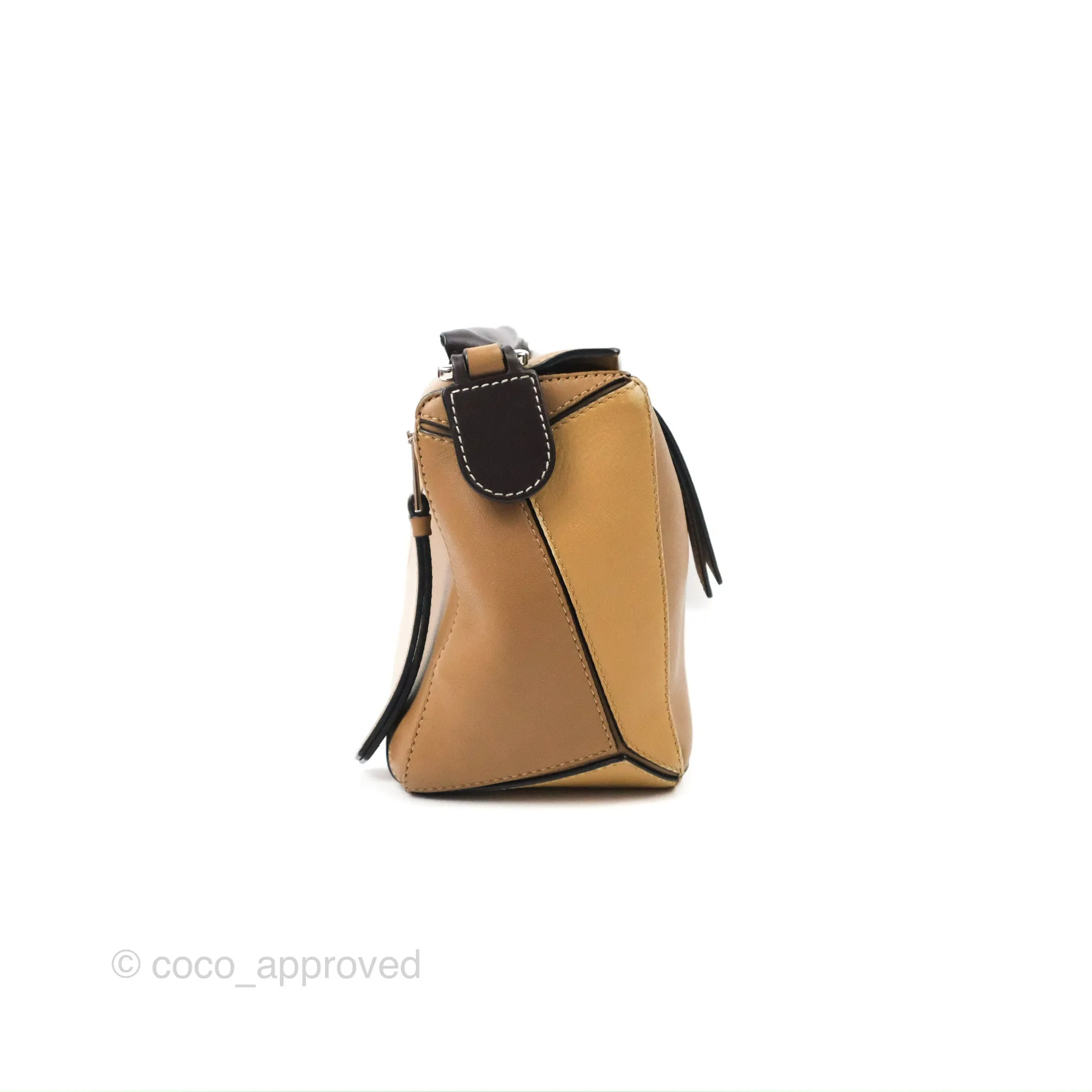 Loewe Small Puzzle Bag Brown Two Tone Calfskin