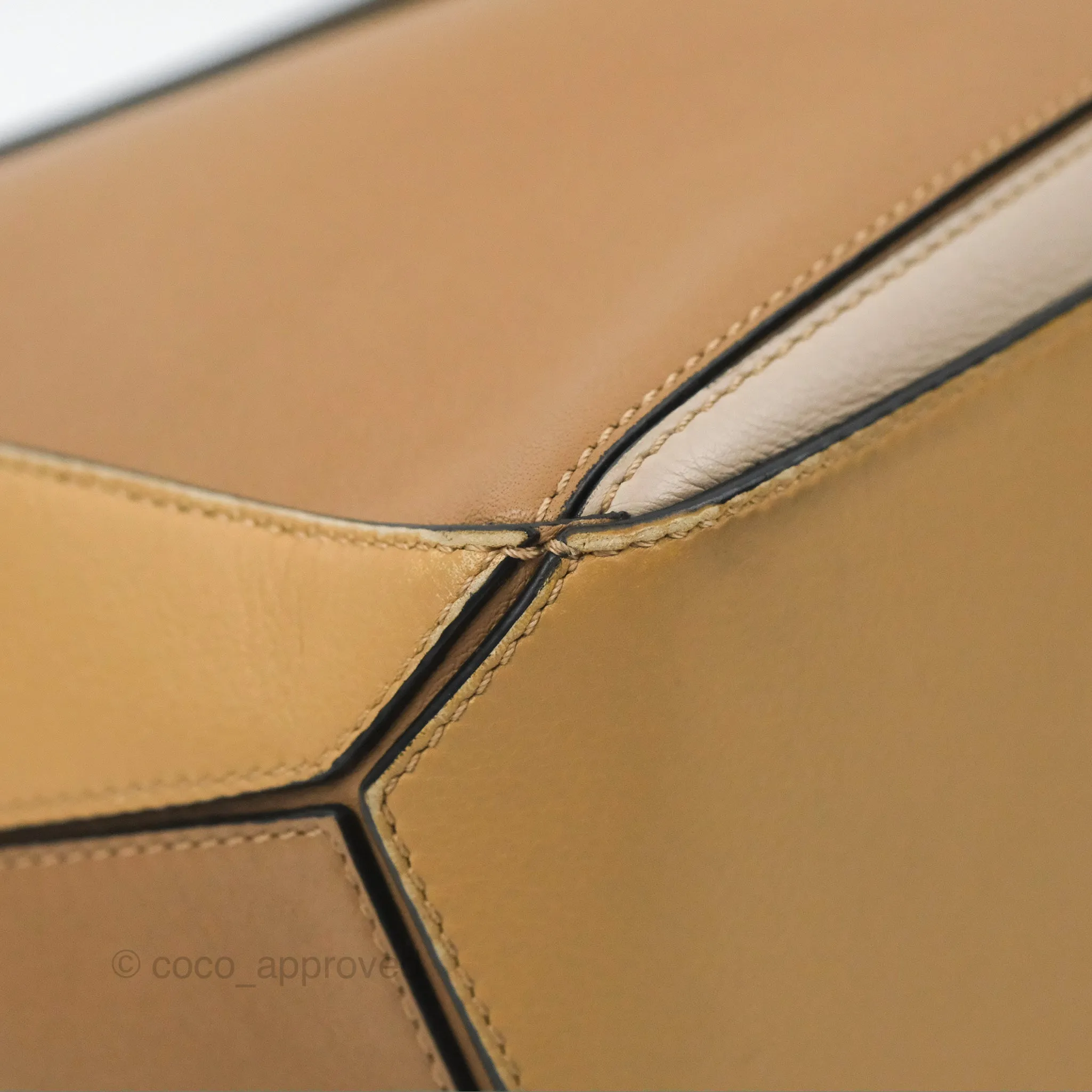 Loewe Small Puzzle Bag Brown Two Tone Calfskin