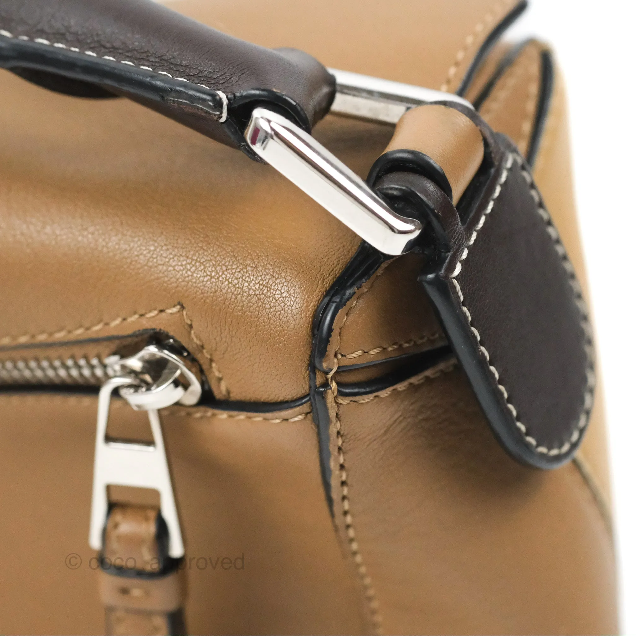 Loewe Small Puzzle Bag Brown Two Tone Calfskin