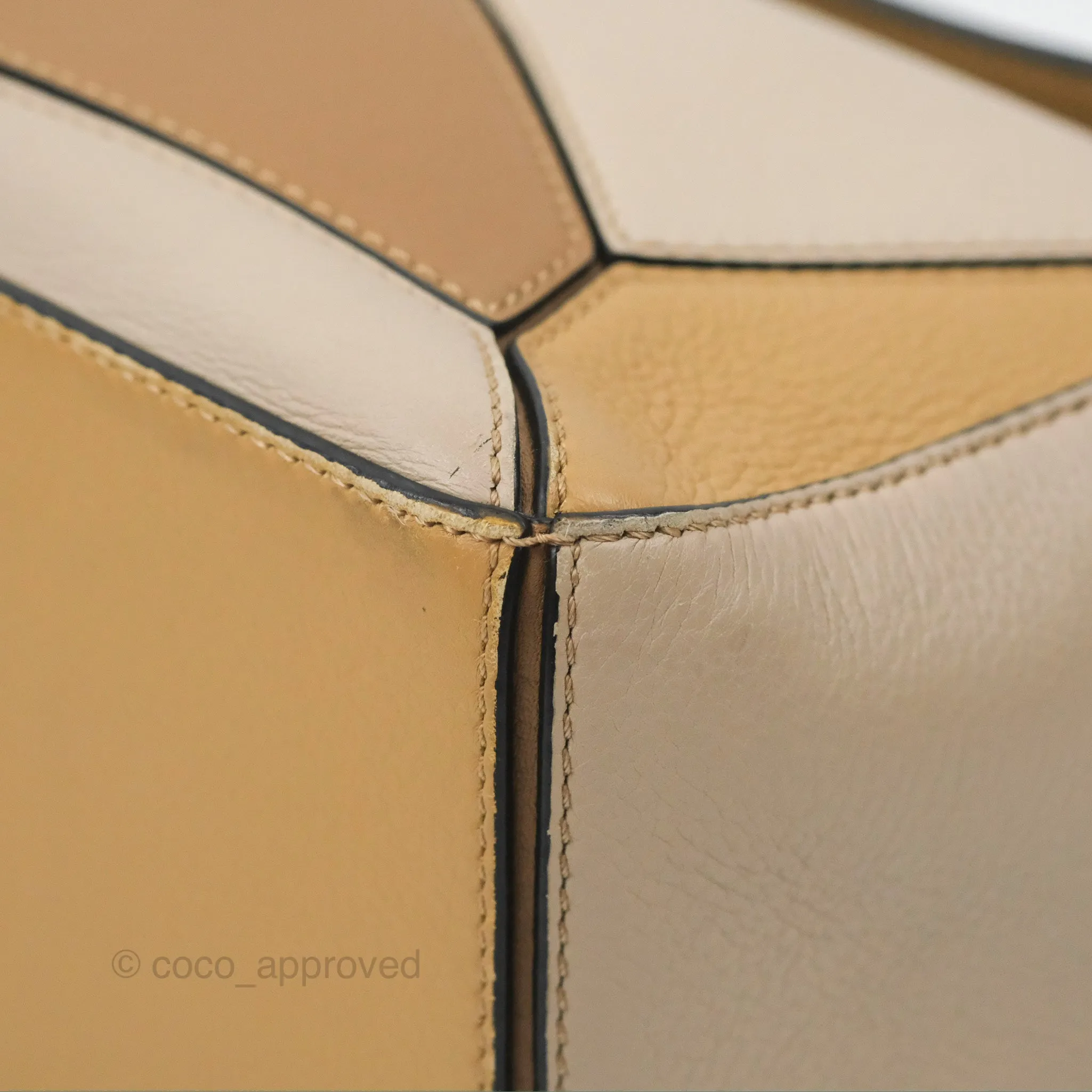Loewe Small Puzzle Bag Brown Two Tone Calfskin