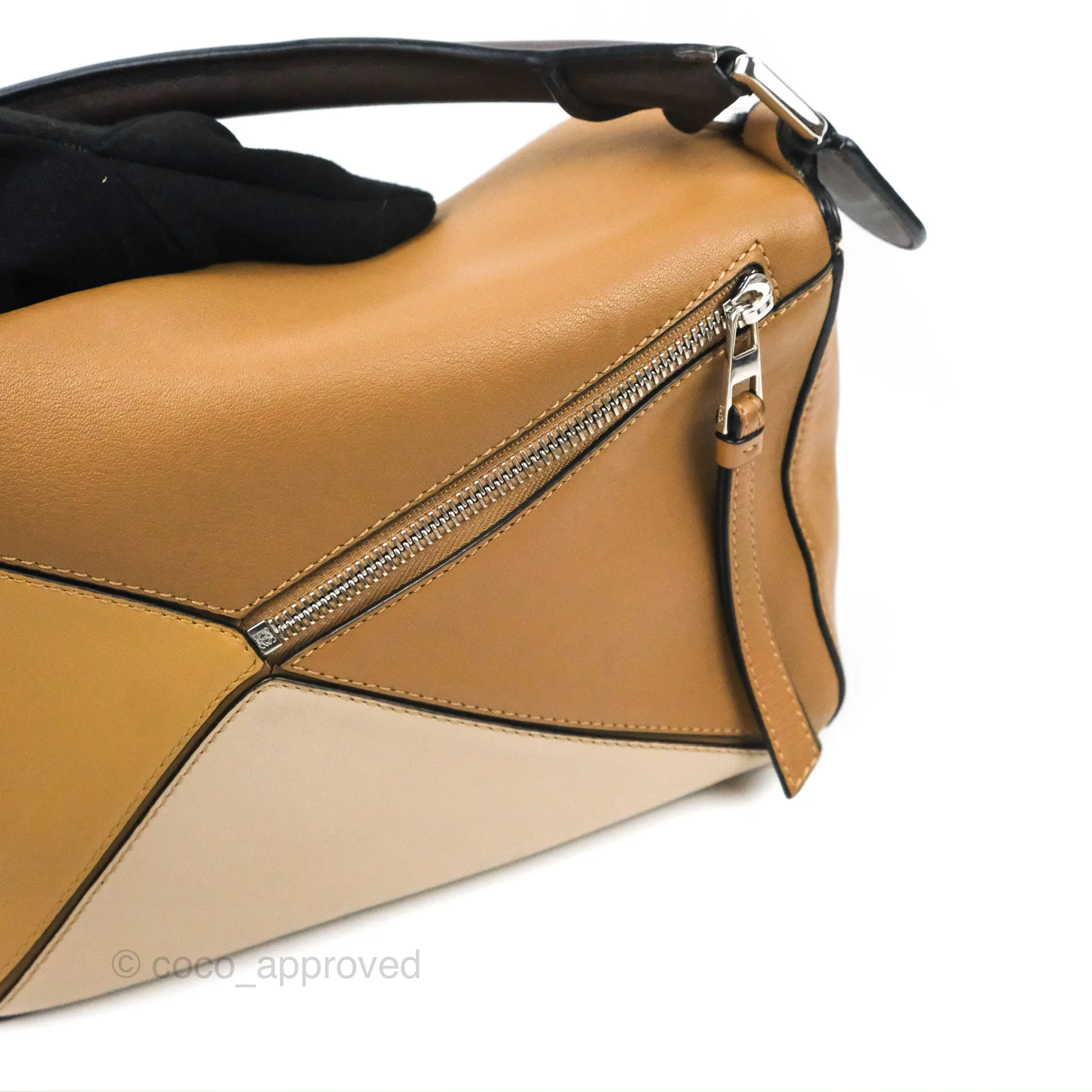Loewe Small Puzzle Bag Brown Two Tone Calfskin