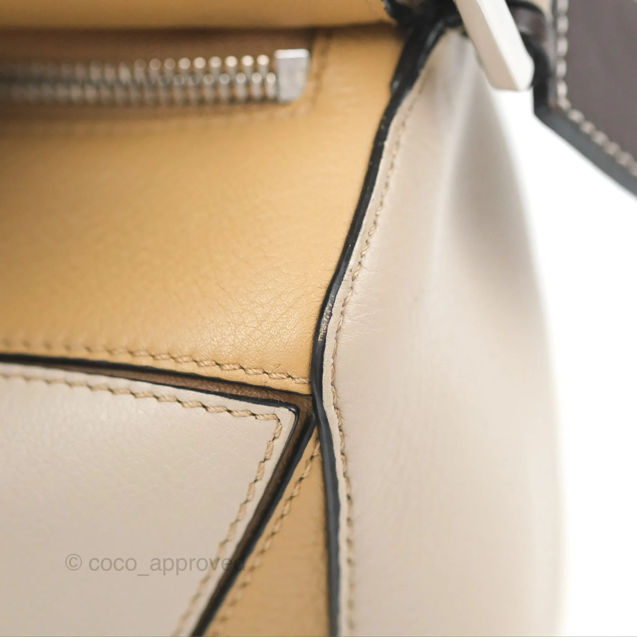 Loewe Small Puzzle Bag Brown Two Tone Calfskin