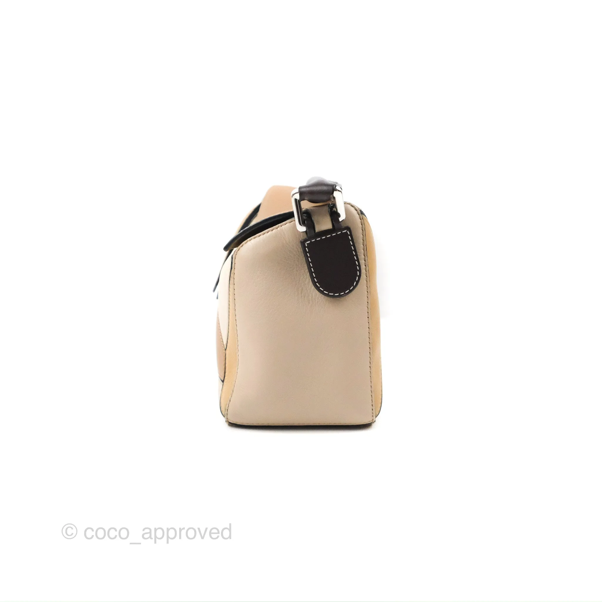 Loewe Small Puzzle Bag Brown Two Tone Calfskin