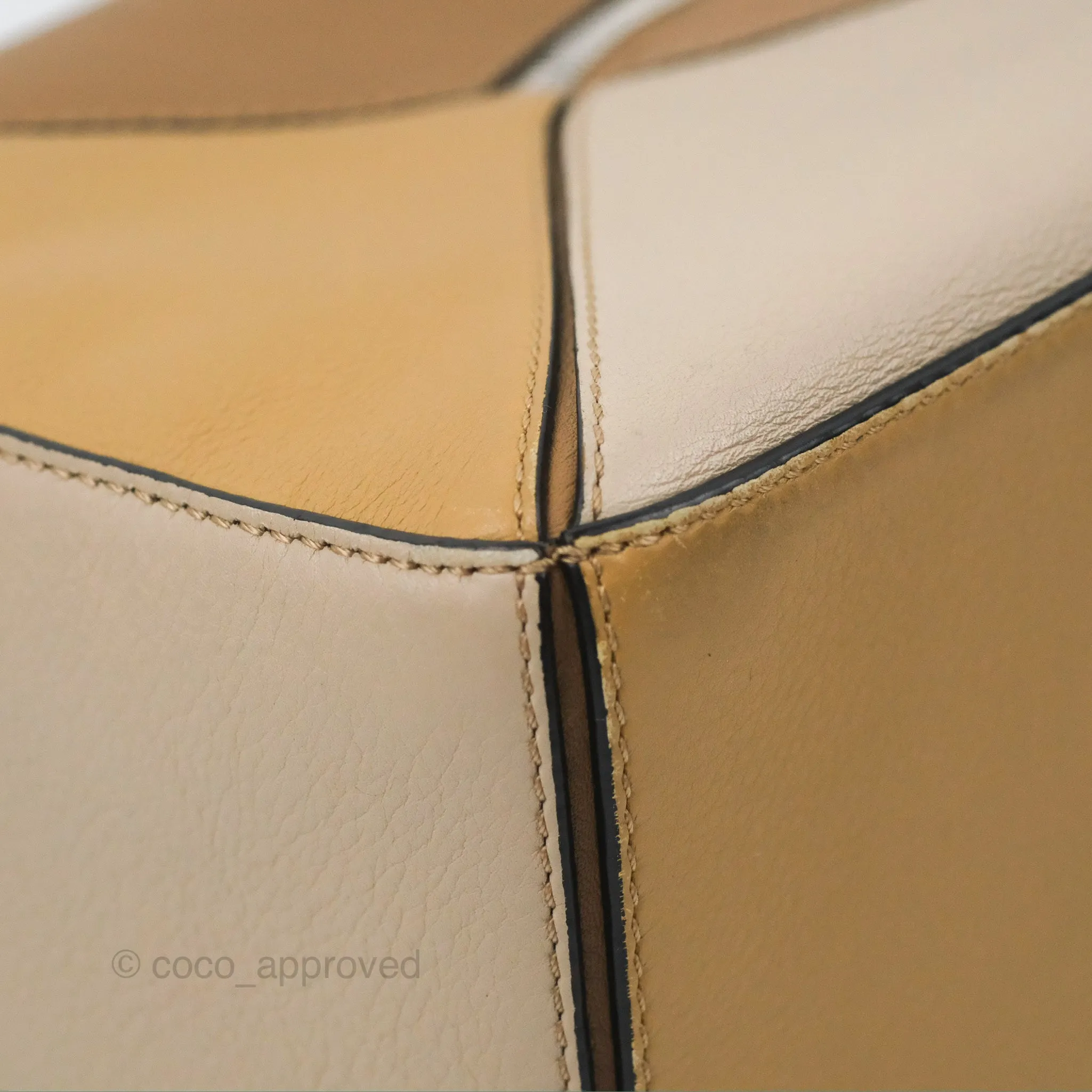 Loewe Small Puzzle Bag Brown Two Tone Calfskin