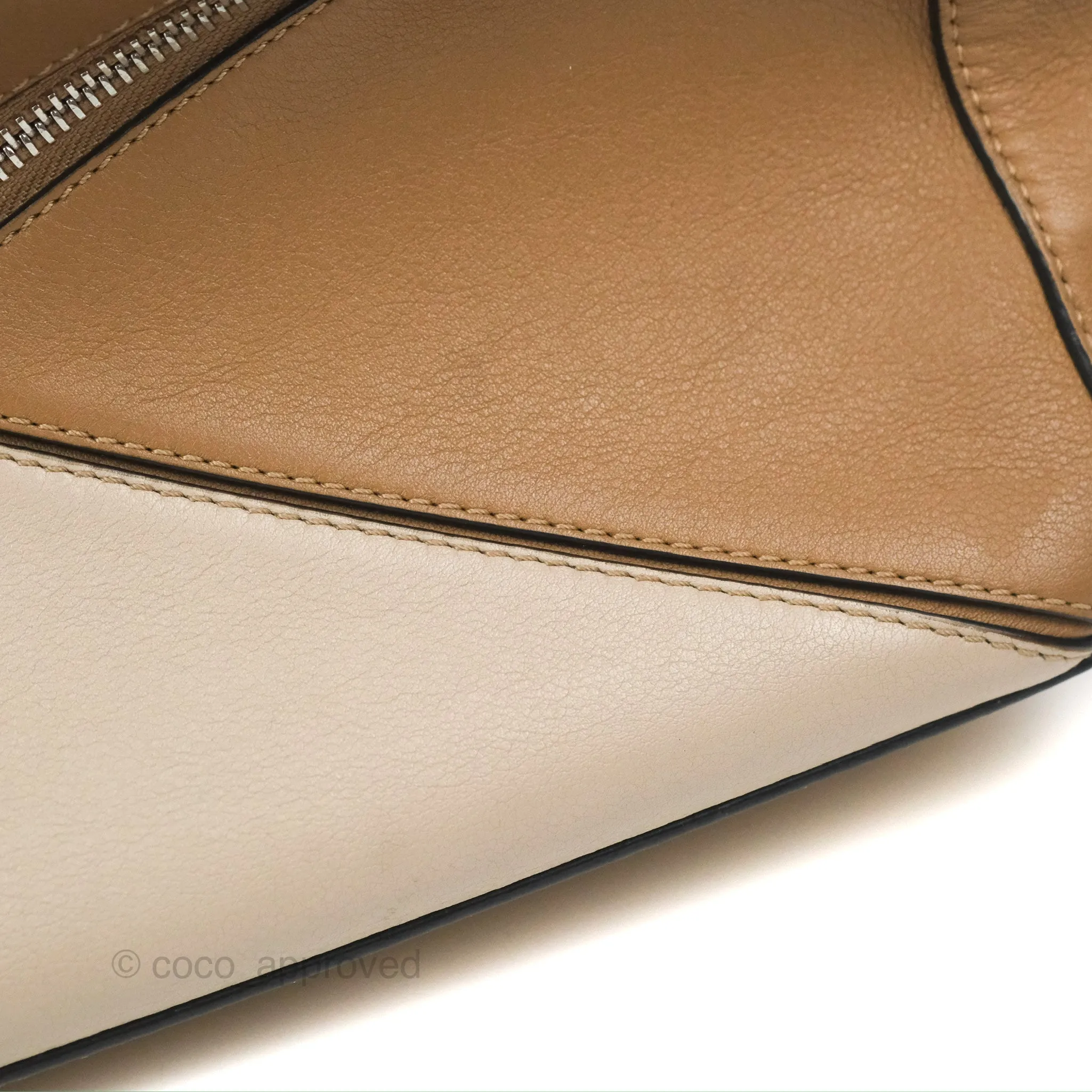 Loewe Small Puzzle Bag Brown Two Tone Calfskin