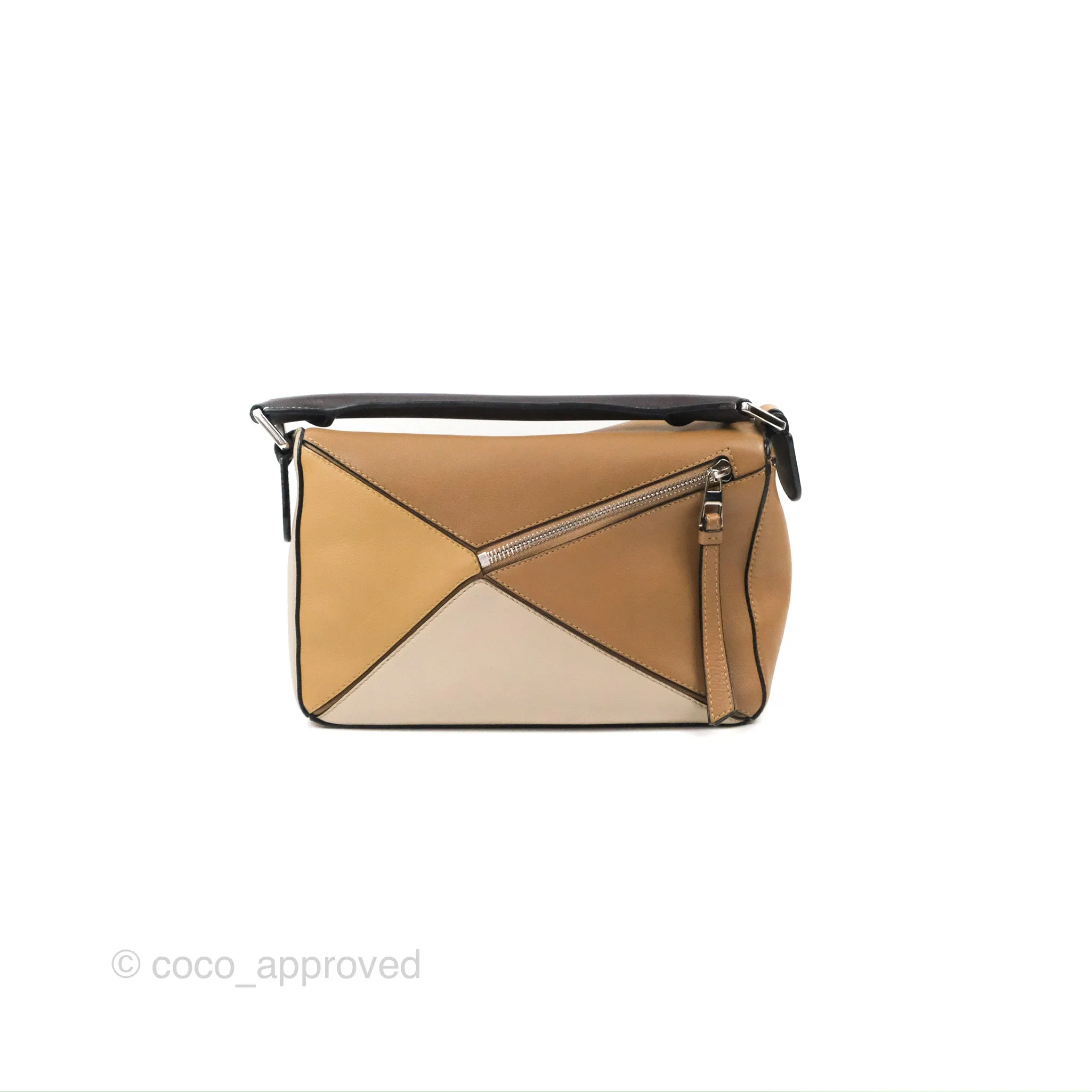 Loewe Small Puzzle Bag Brown Two Tone Calfskin