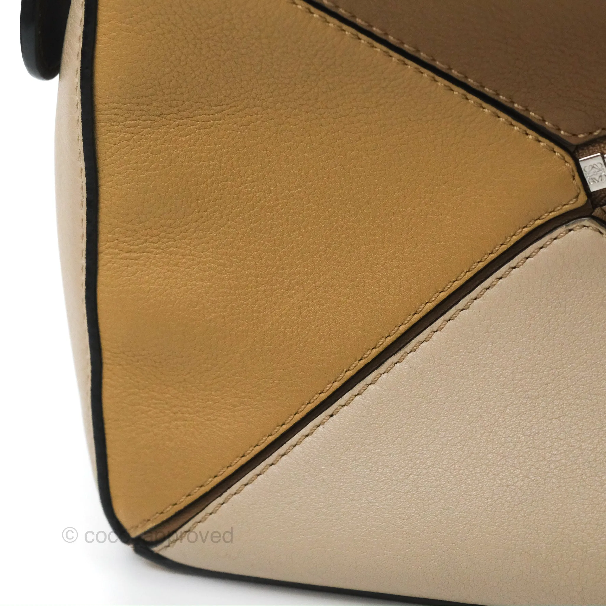Loewe Small Puzzle Bag Brown Two Tone Calfskin