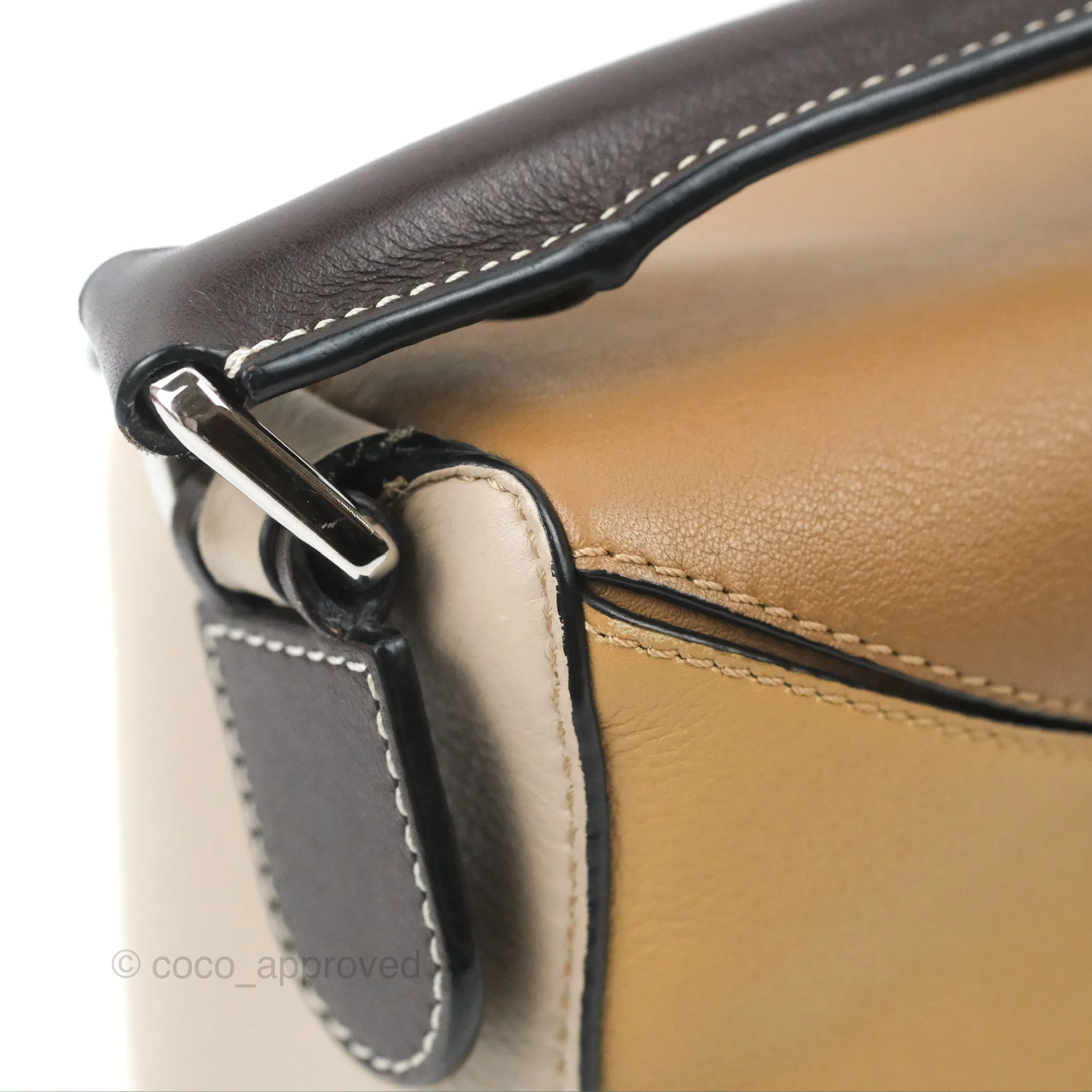 Loewe Small Puzzle Bag Brown Two Tone Calfskin