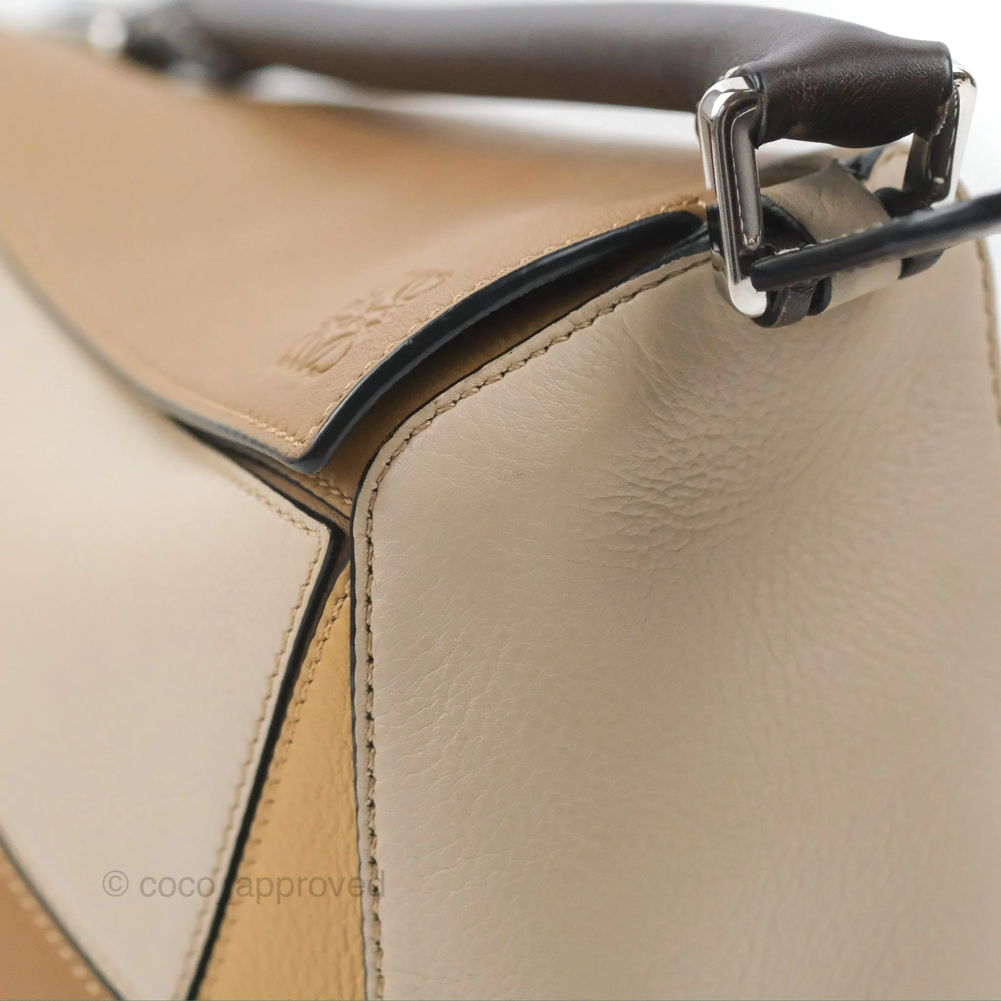 Loewe Small Puzzle Bag Brown Two Tone Calfskin