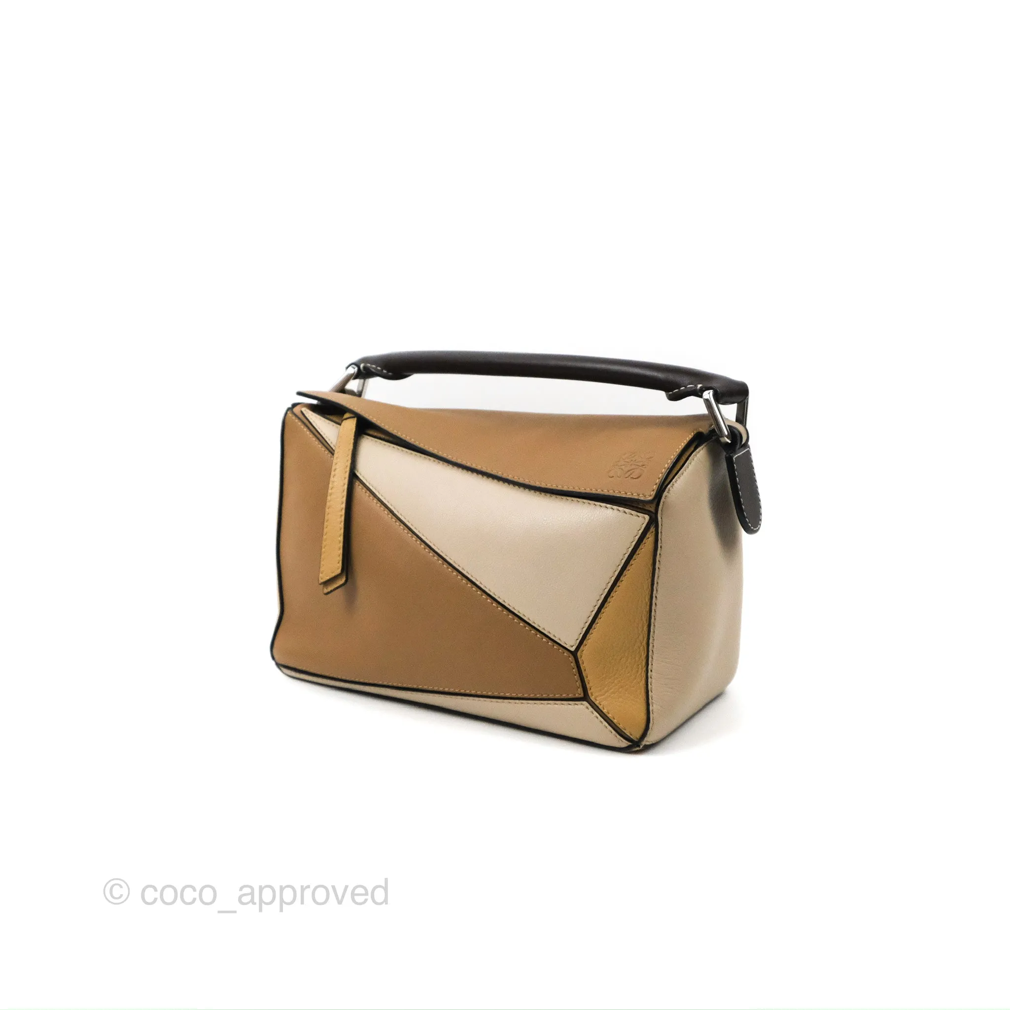 Loewe Small Puzzle Bag Brown Two Tone Calfskin