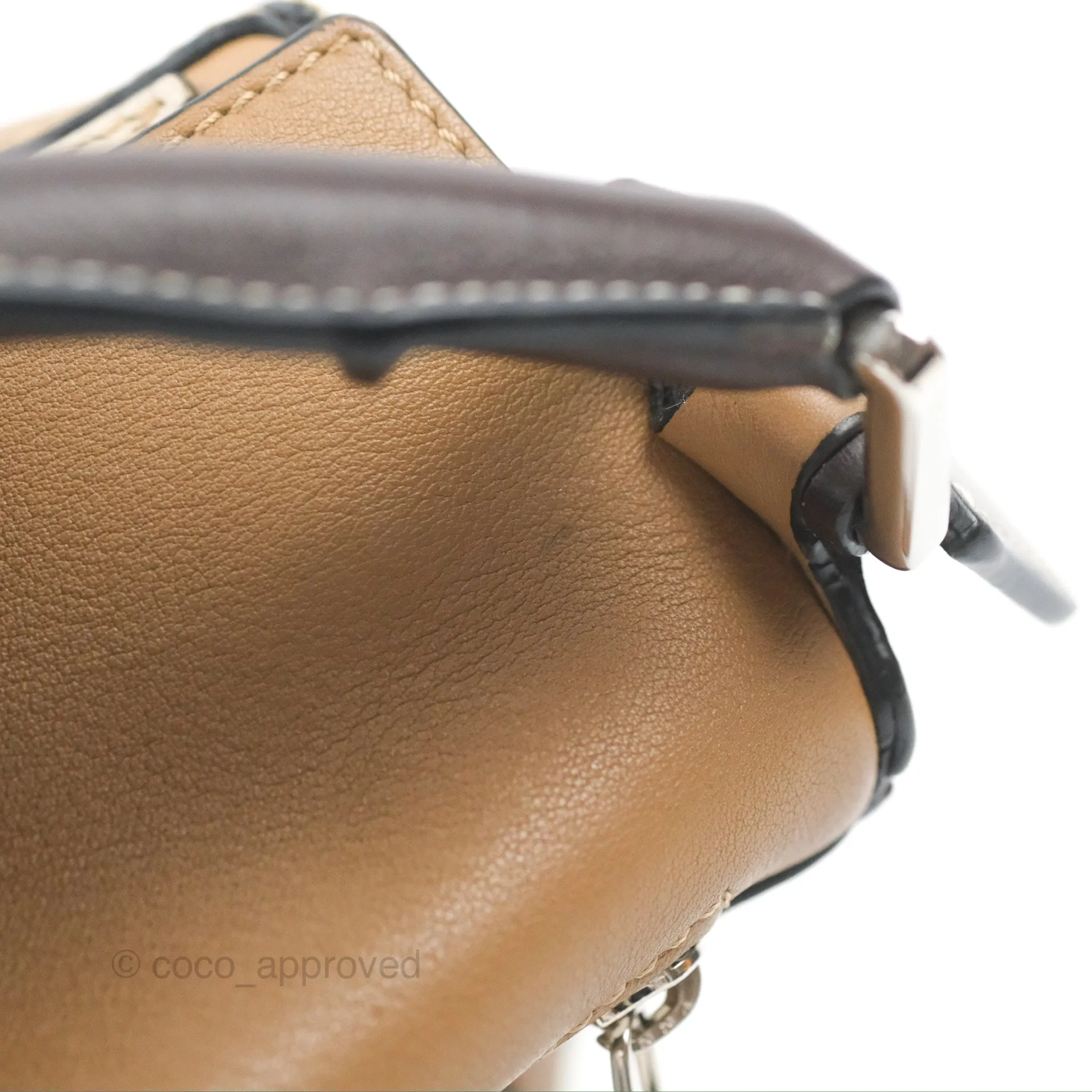 Loewe Small Puzzle Bag Brown Two Tone Calfskin