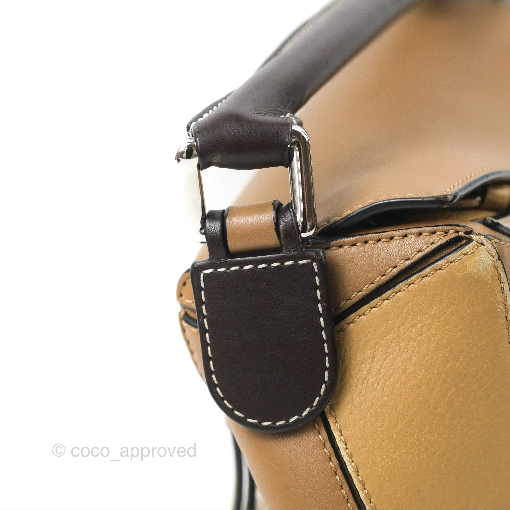 Loewe Small Puzzle Bag Brown Two Tone Calfskin