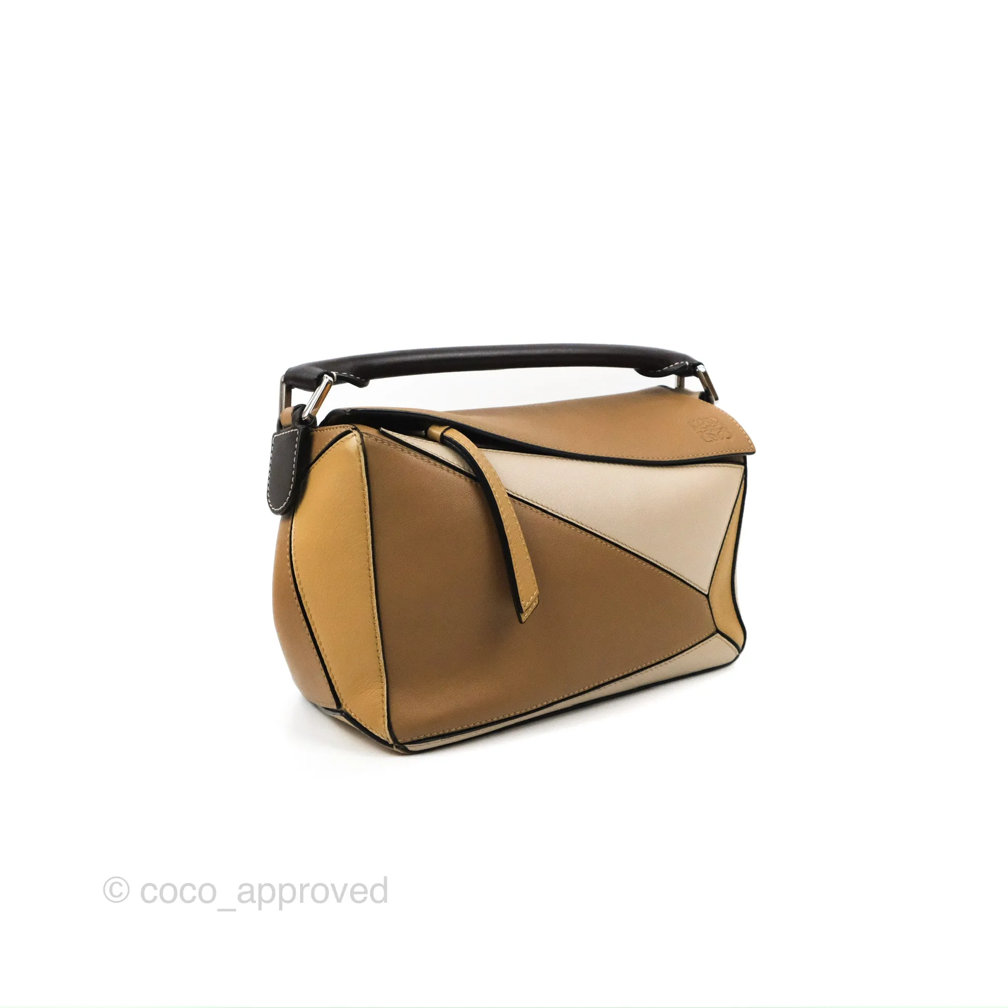 Loewe Small Puzzle Bag Brown Two Tone Calfskin