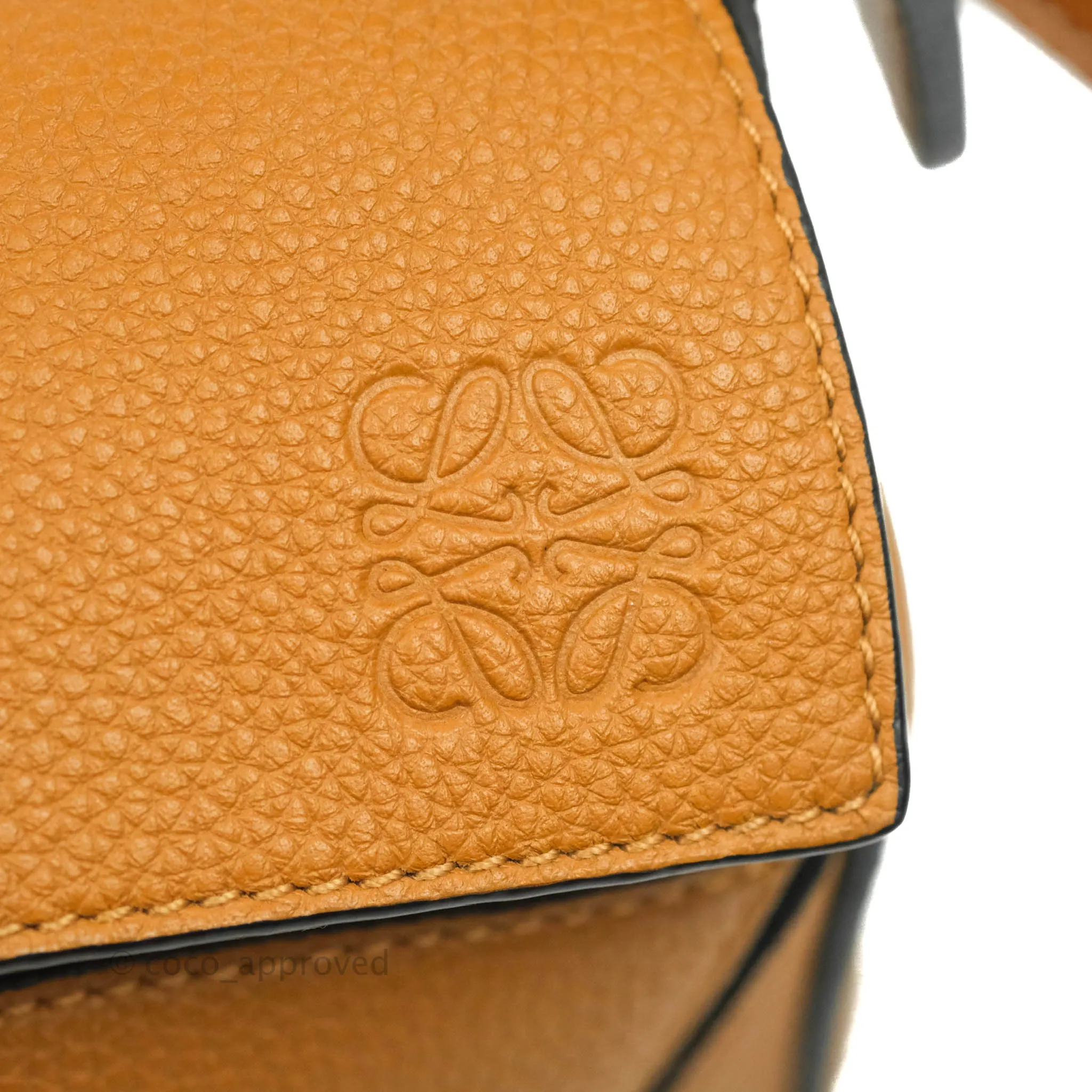 Loewe Small Puzzle Bag Caramel Calfskin Gold Hardware