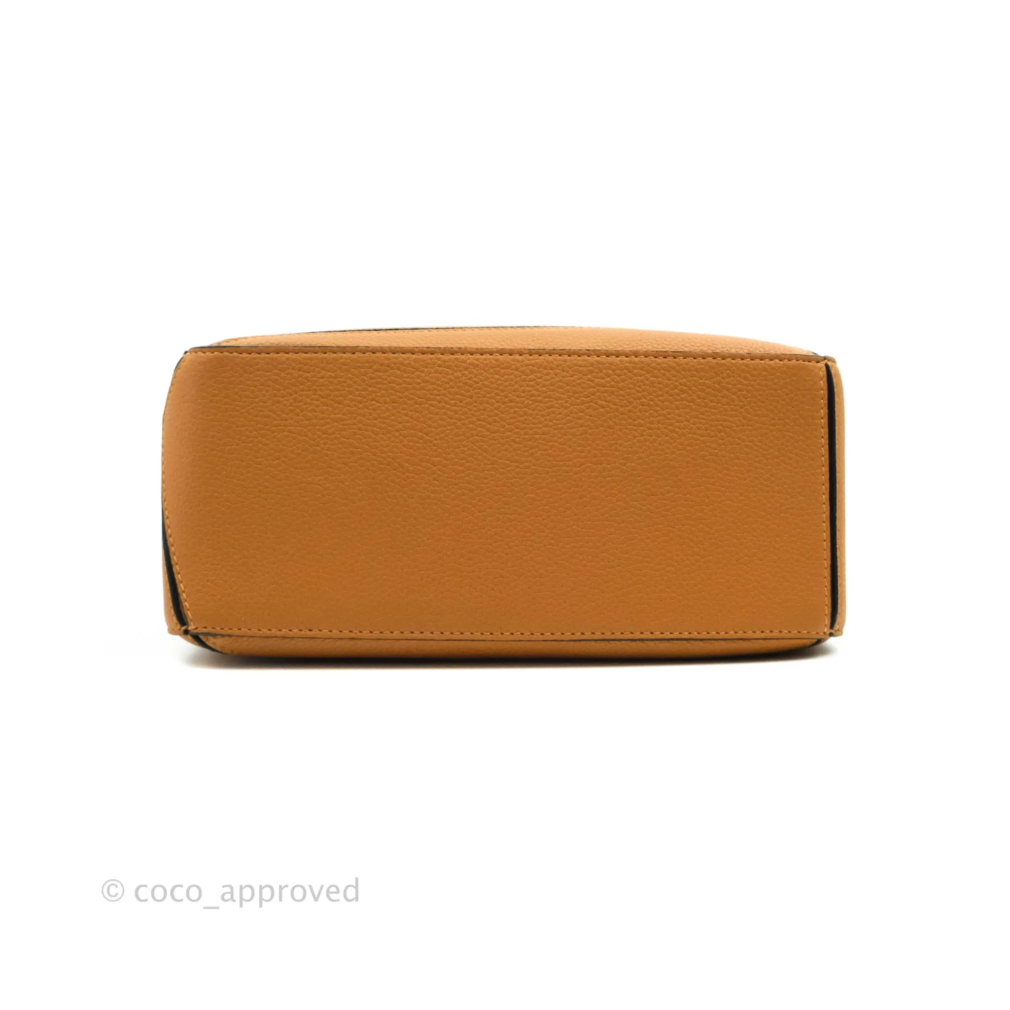 Loewe Small Puzzle Bag Caramel Calfskin Gold Hardware
