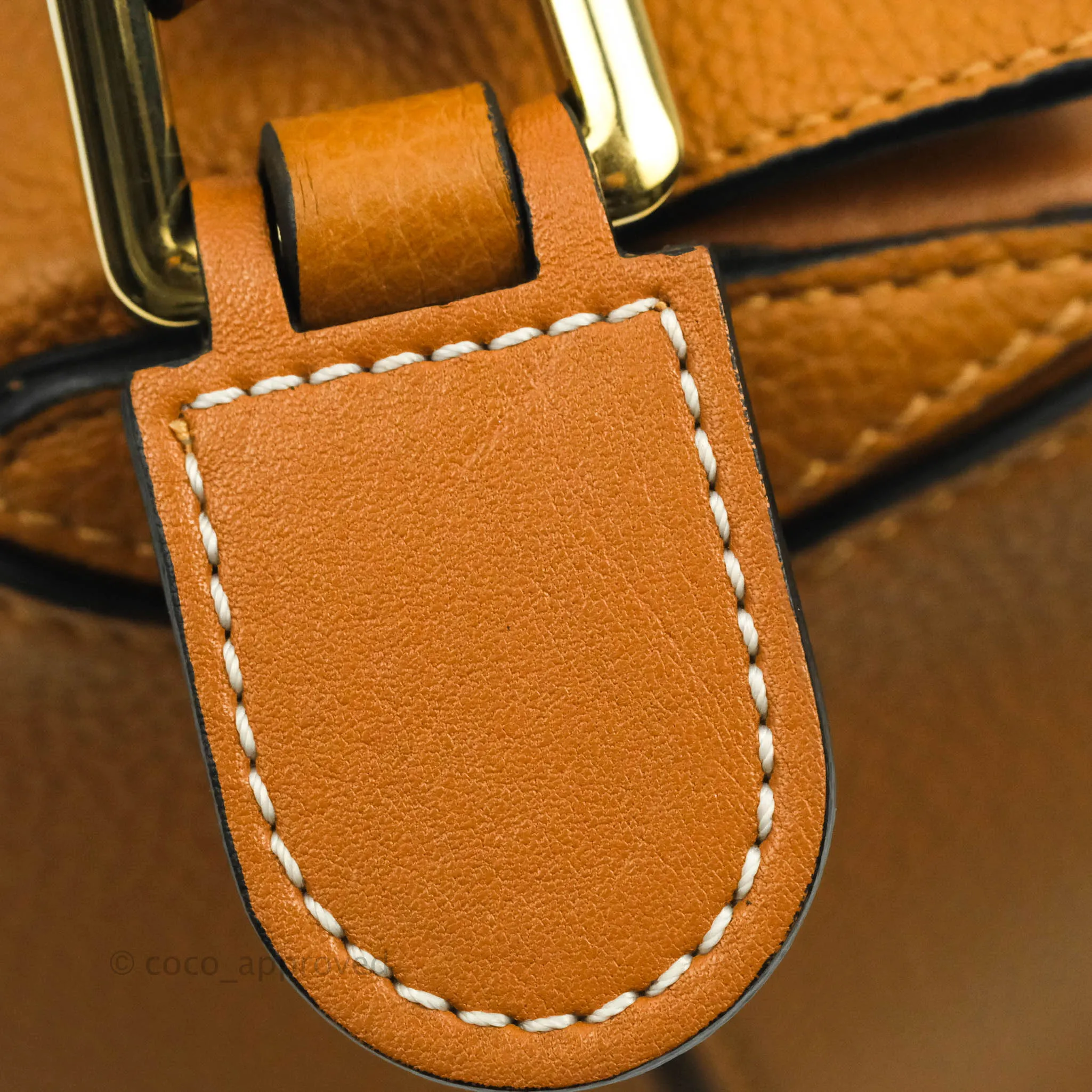 Loewe Small Puzzle Bag Caramel Calfskin Gold Hardware