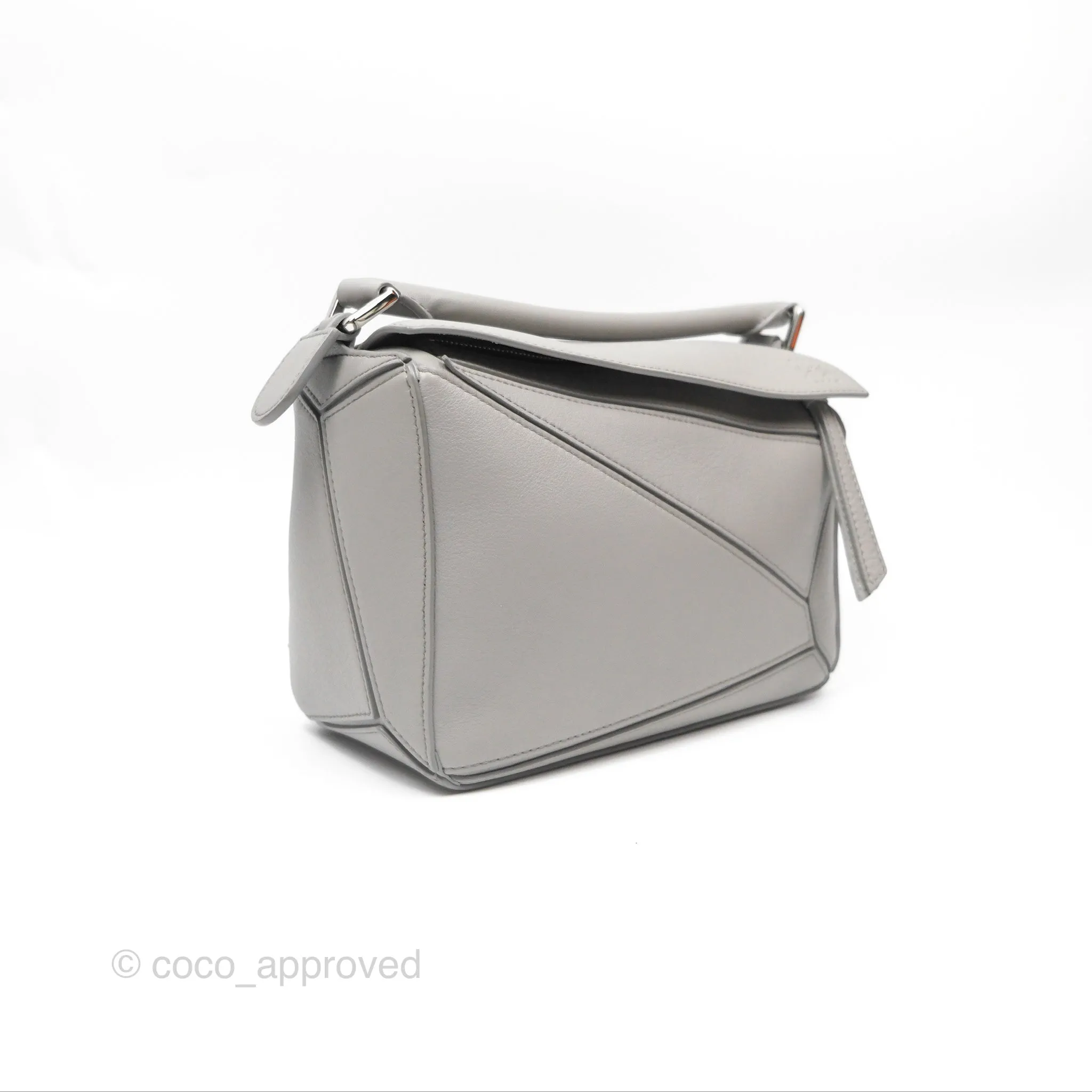 Loewe Small Puzzle Bag Grey Calfskin