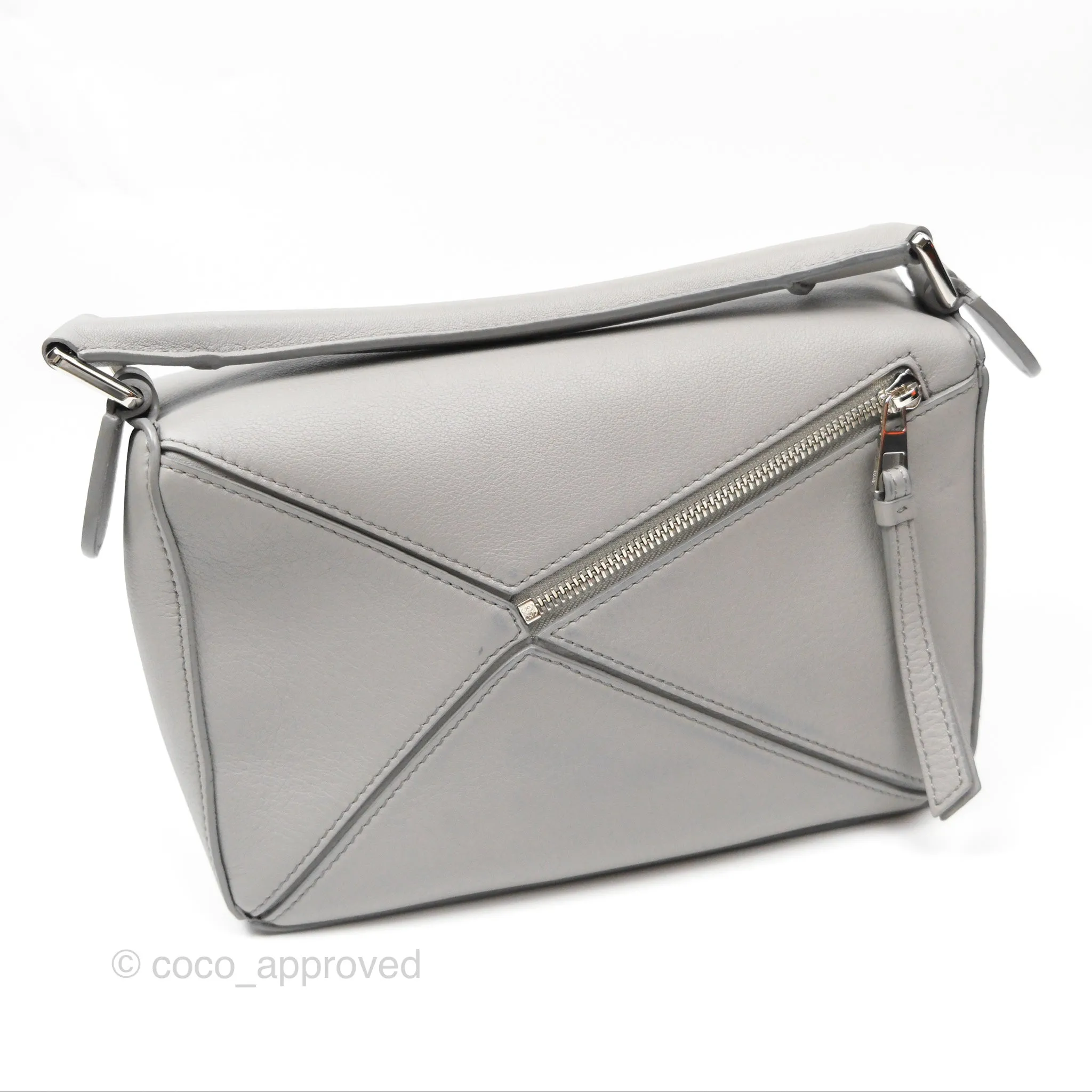 Loewe Small Puzzle Bag Grey Calfskin