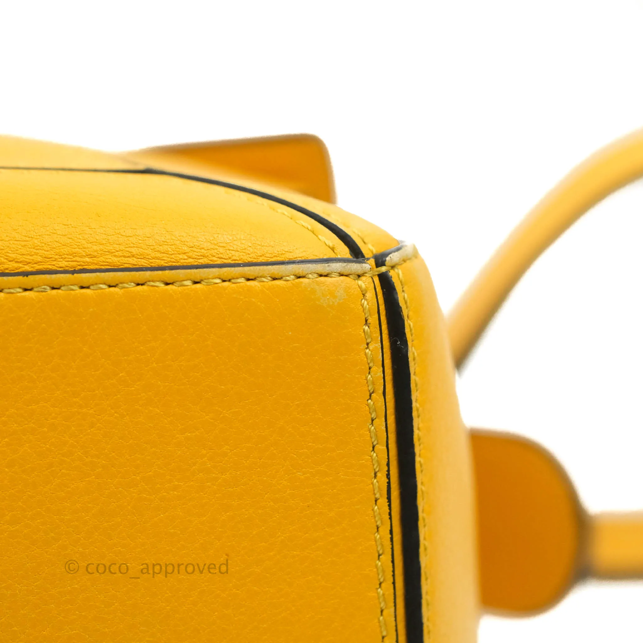 Loewe Small Puzzle Bag Mustard Grained Calfskin