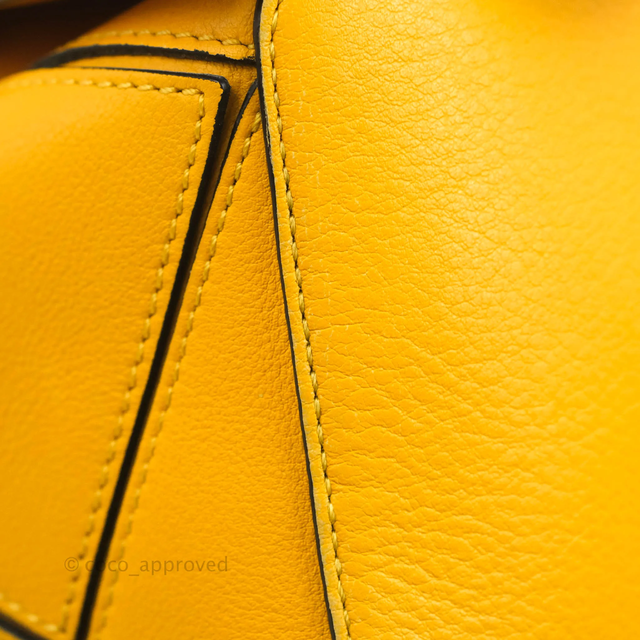 Loewe Small Puzzle Bag Mustard Grained Calfskin