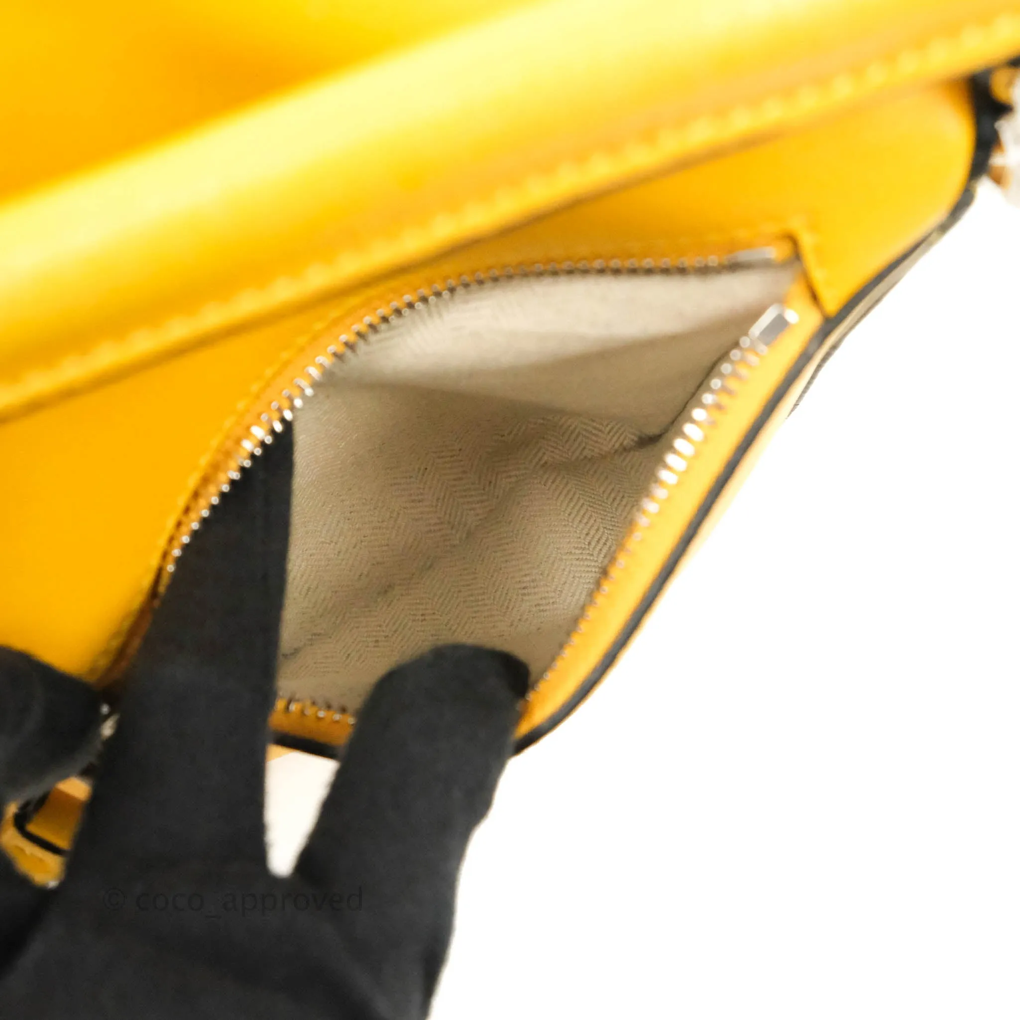Loewe Small Puzzle Bag Mustard Grained Calfskin