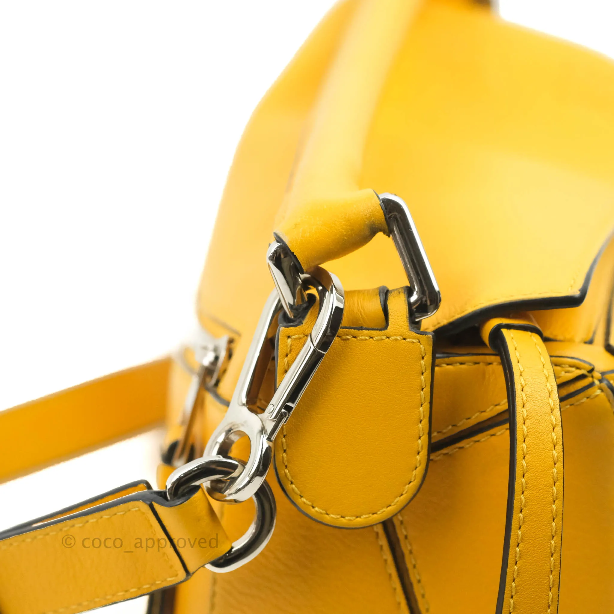 Loewe Small Puzzle Bag Mustard Grained Calfskin