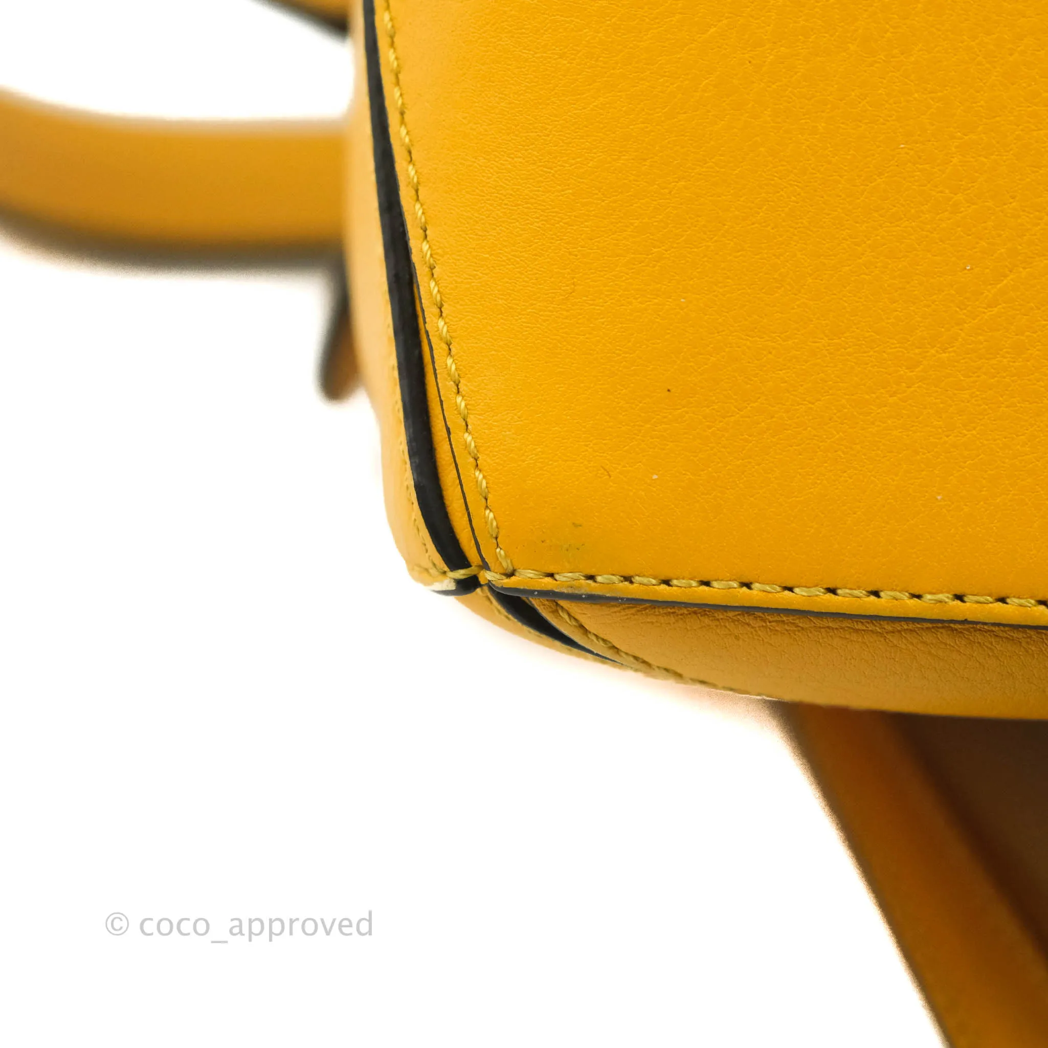 Loewe Small Puzzle Bag Mustard Grained Calfskin
