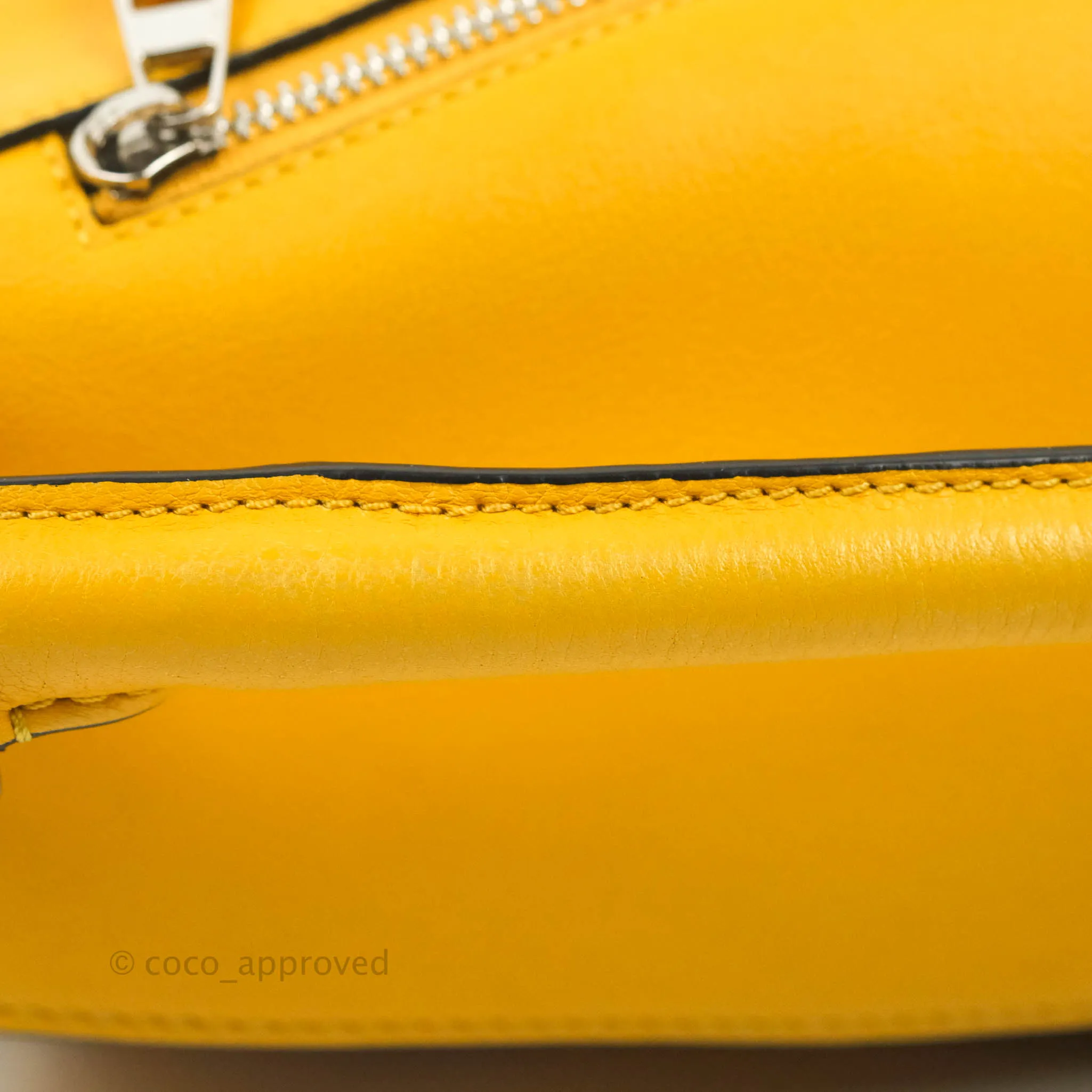 Loewe Small Puzzle Bag Mustard Grained Calfskin