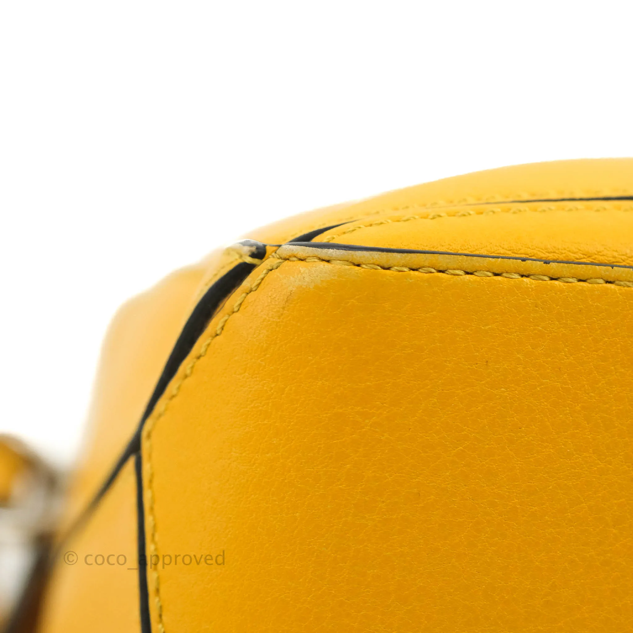 Loewe Small Puzzle Bag Mustard Grained Calfskin