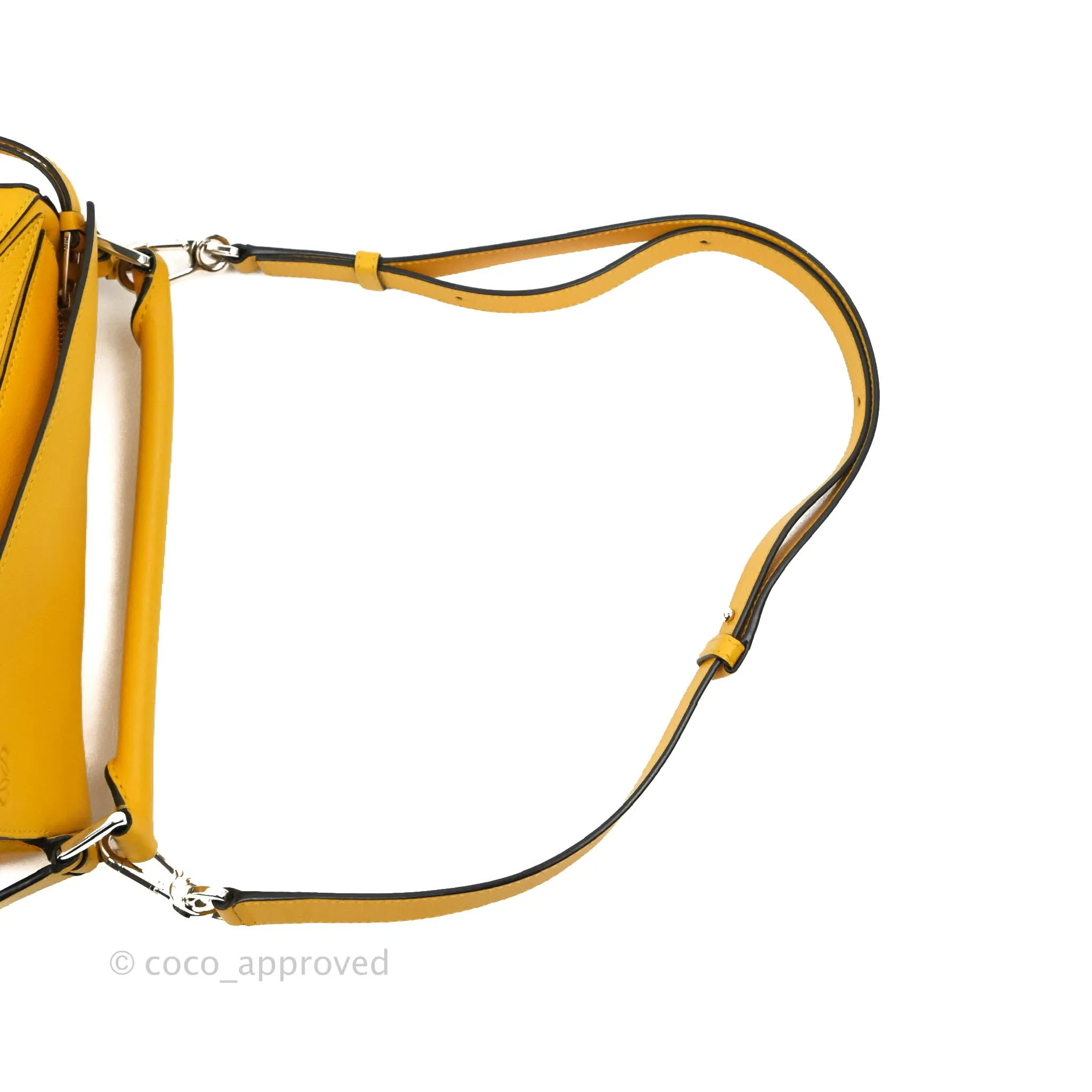 Loewe Small Puzzle Bag Mustard Grained Calfskin