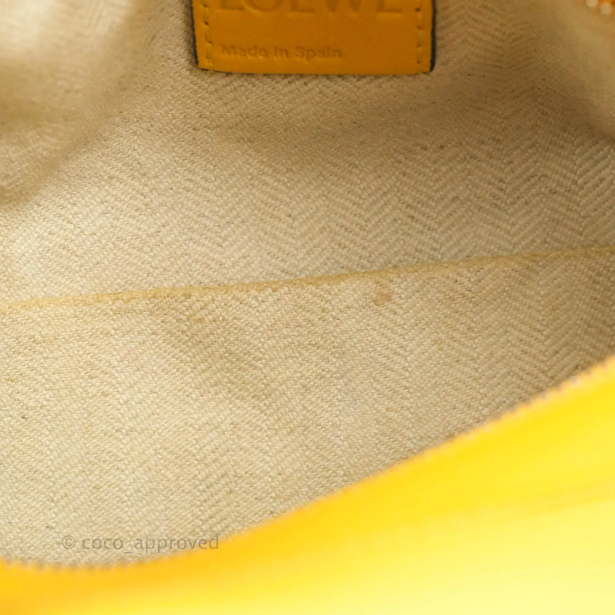 Loewe Small Puzzle Bag Mustard Grained Calfskin