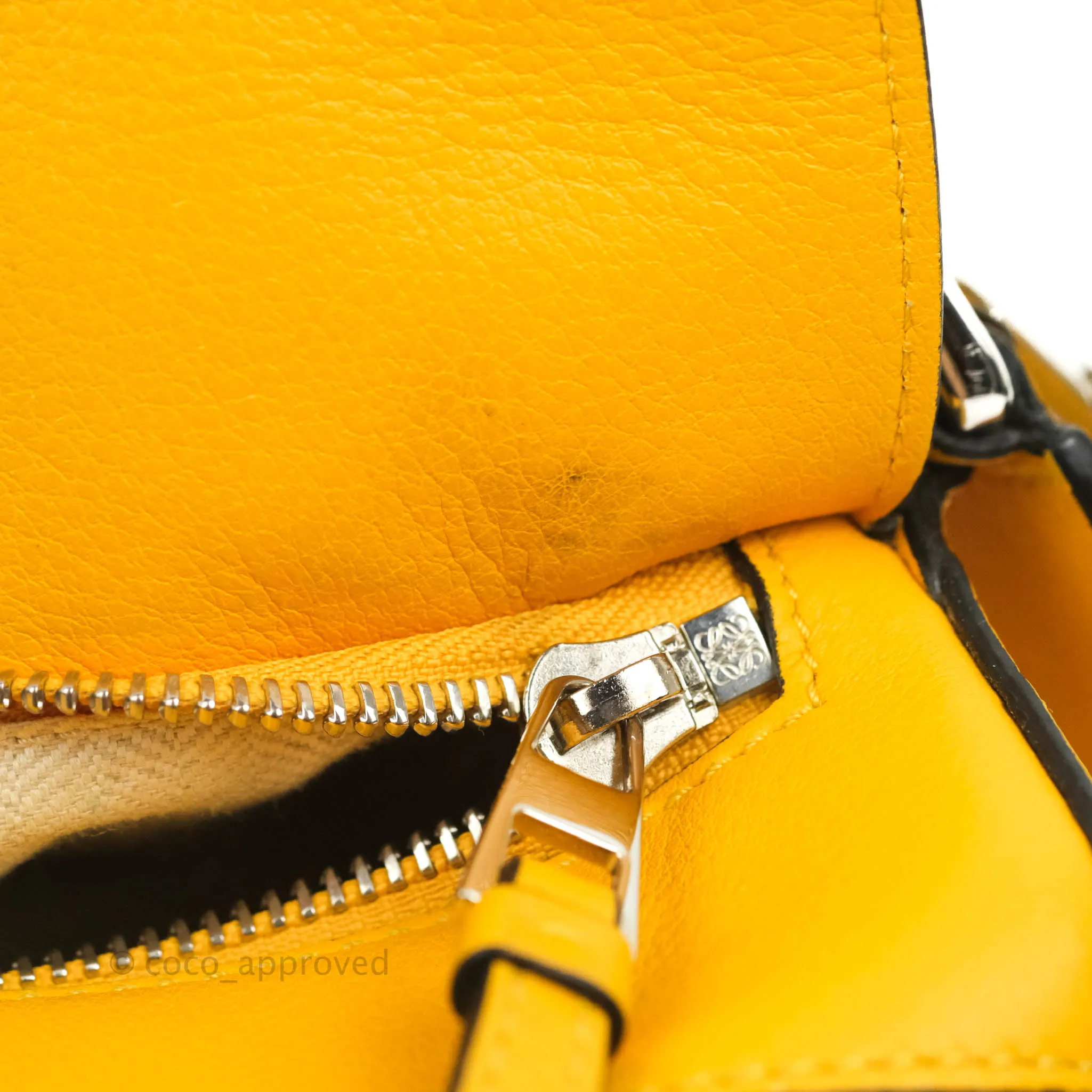 Loewe Small Puzzle Bag Mustard Grained Calfskin