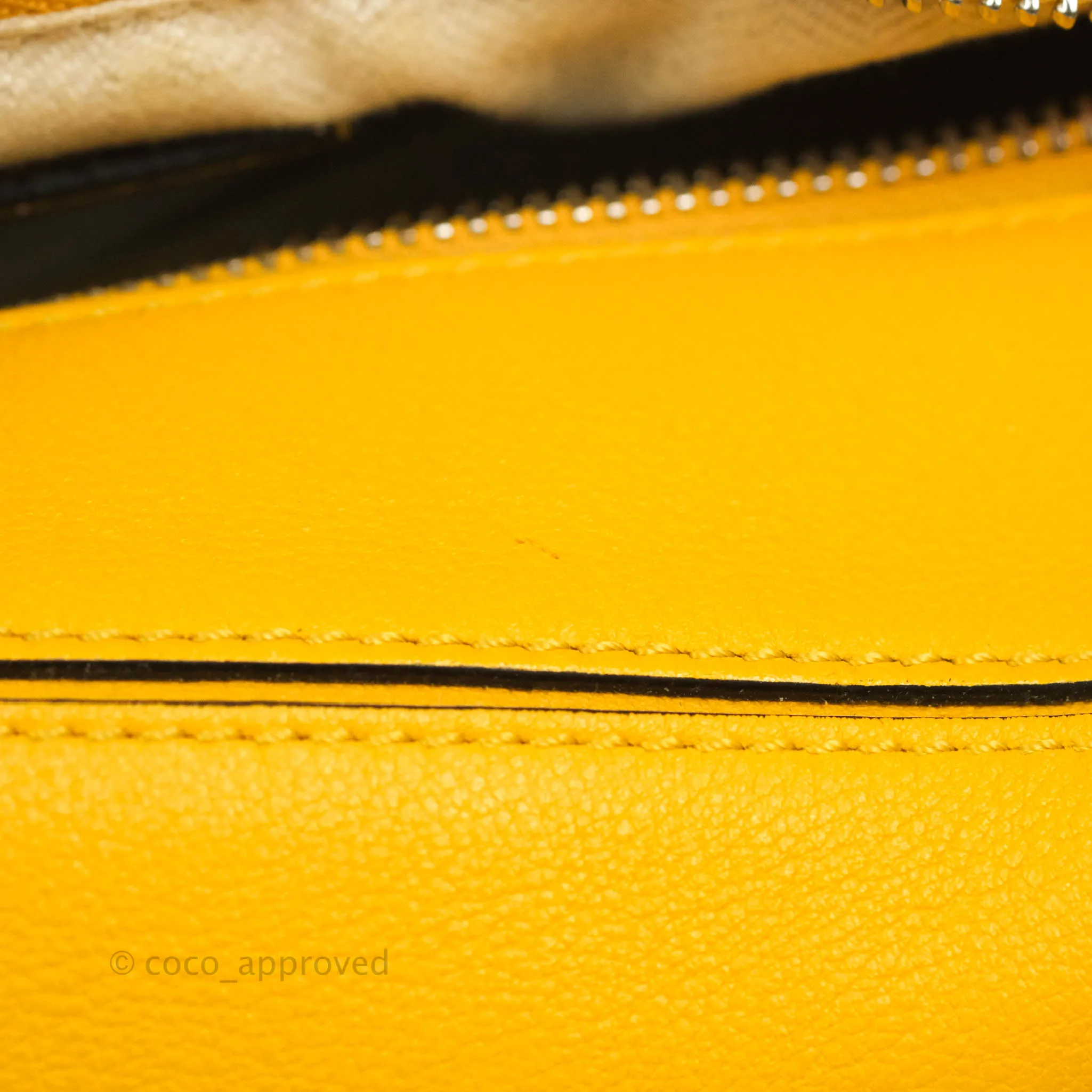 Loewe Small Puzzle Bag Mustard Grained Calfskin
