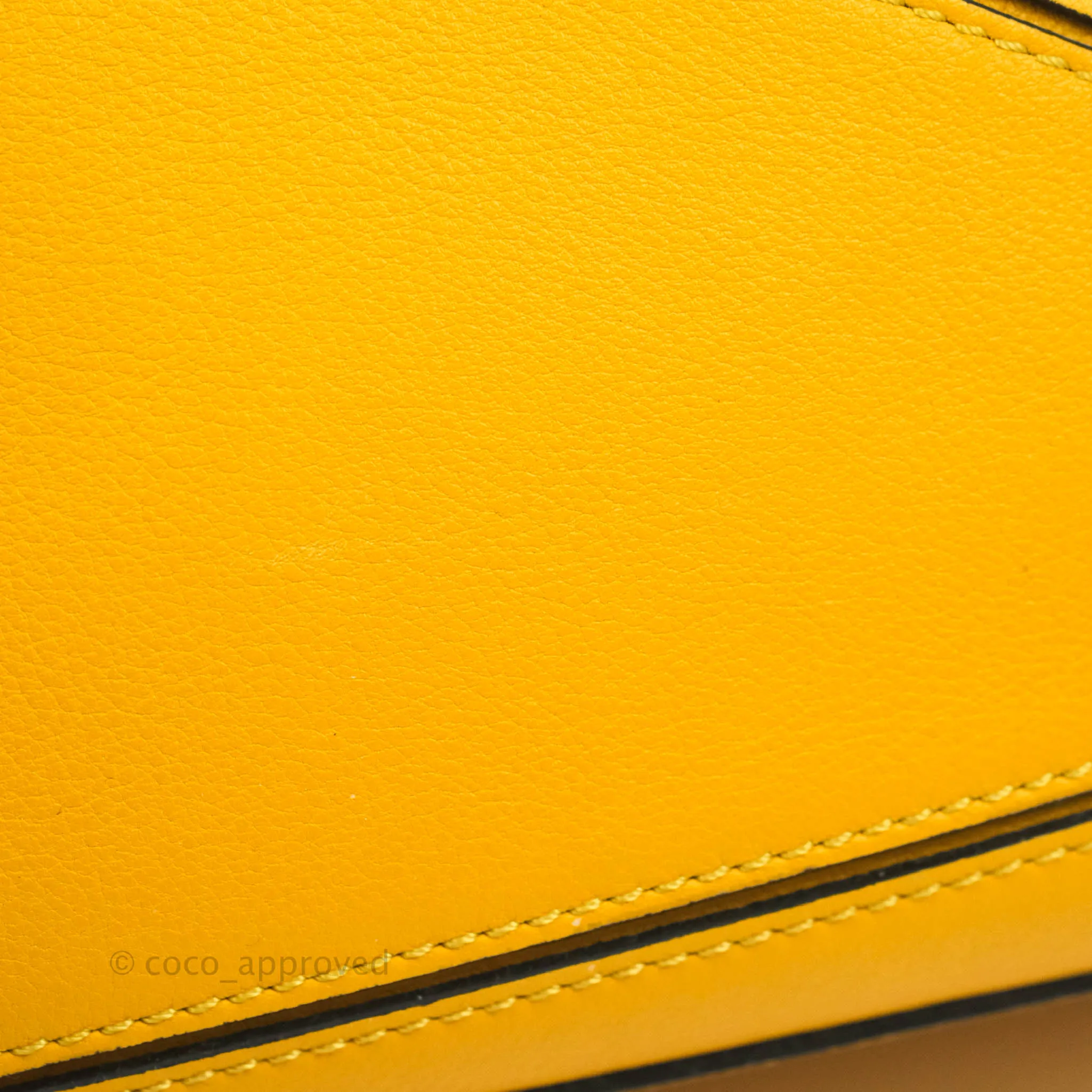 Loewe Small Puzzle Bag Mustard Grained Calfskin