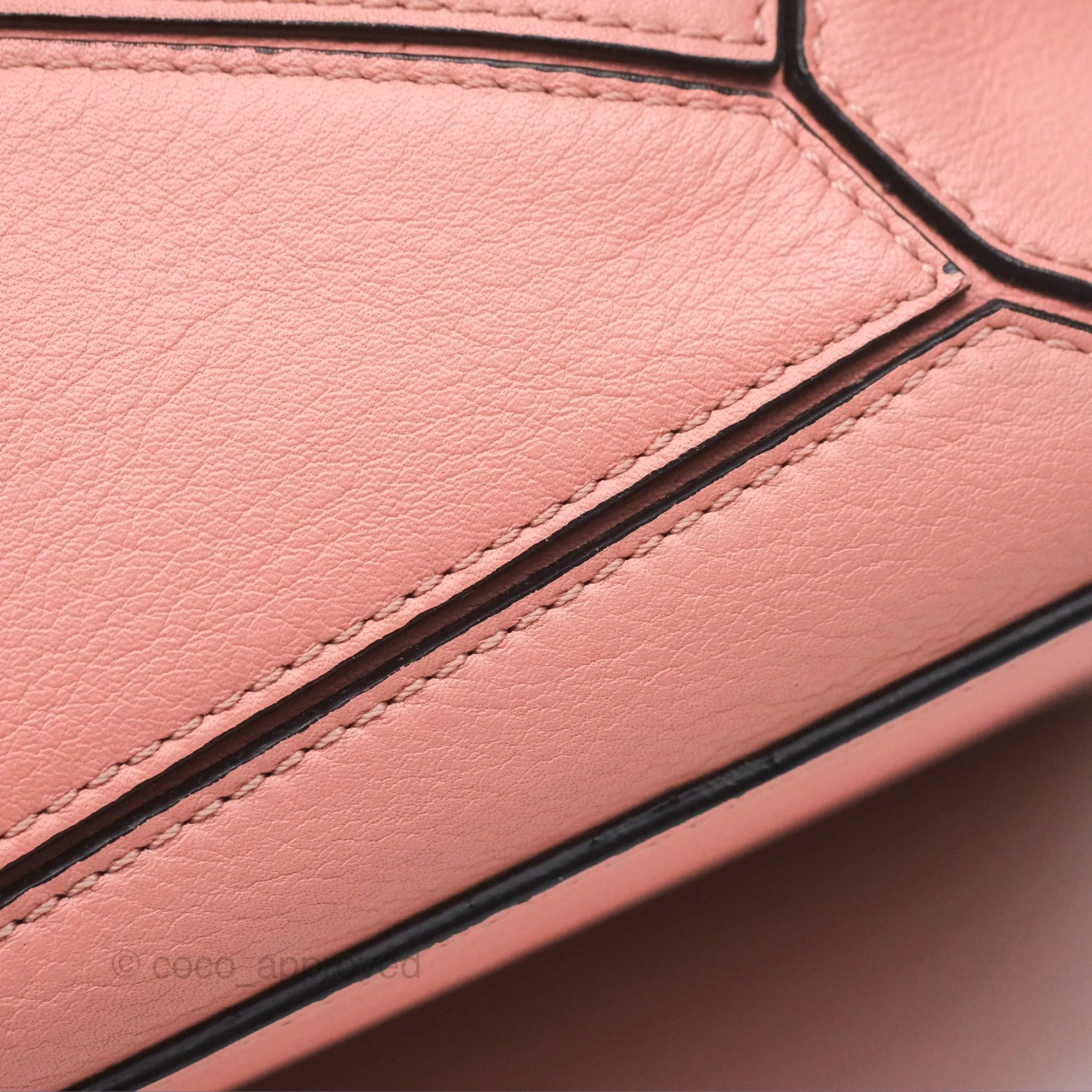 Loewe Small Puzzle Bag Pink Calfskin
