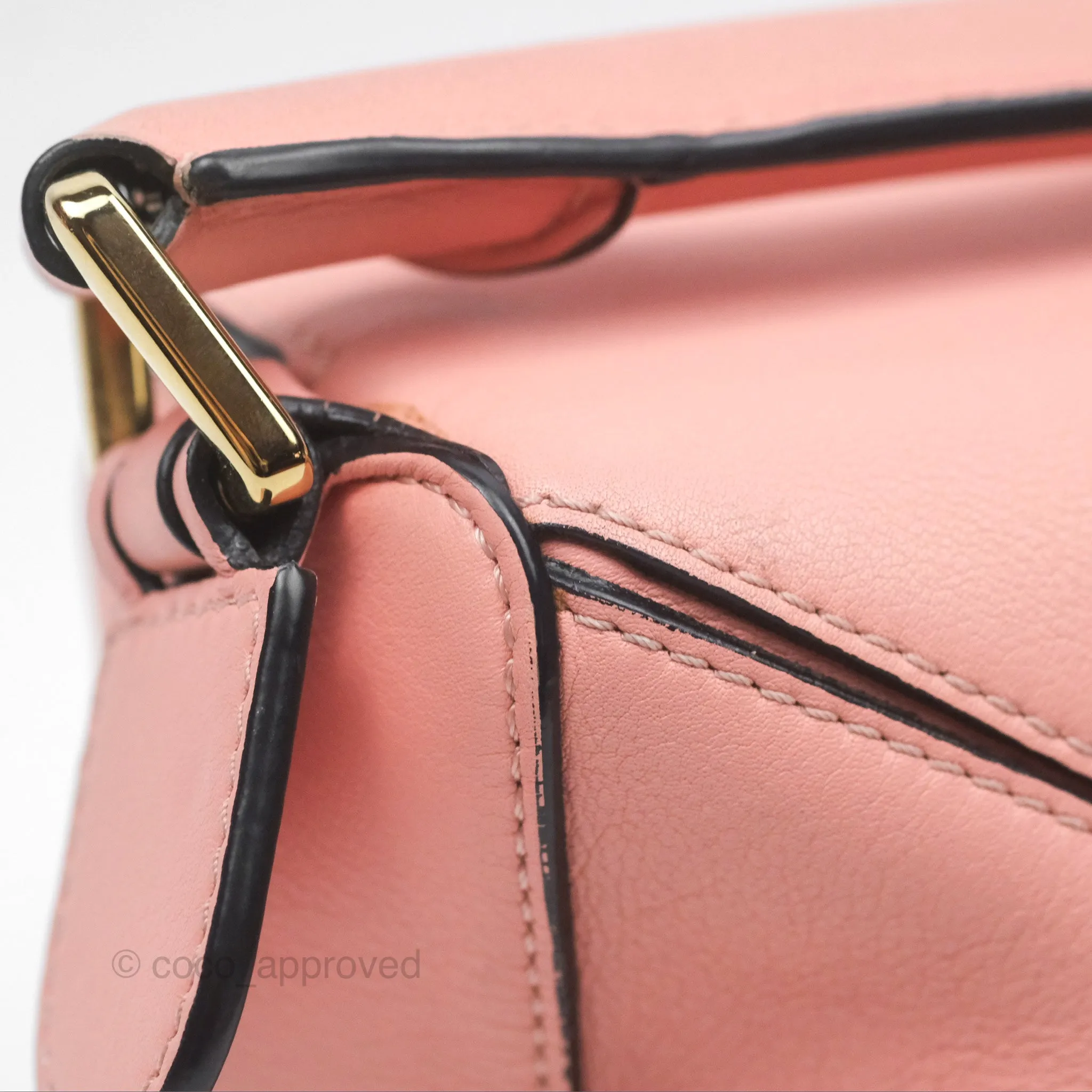 Loewe Small Puzzle Bag Pink Calfskin