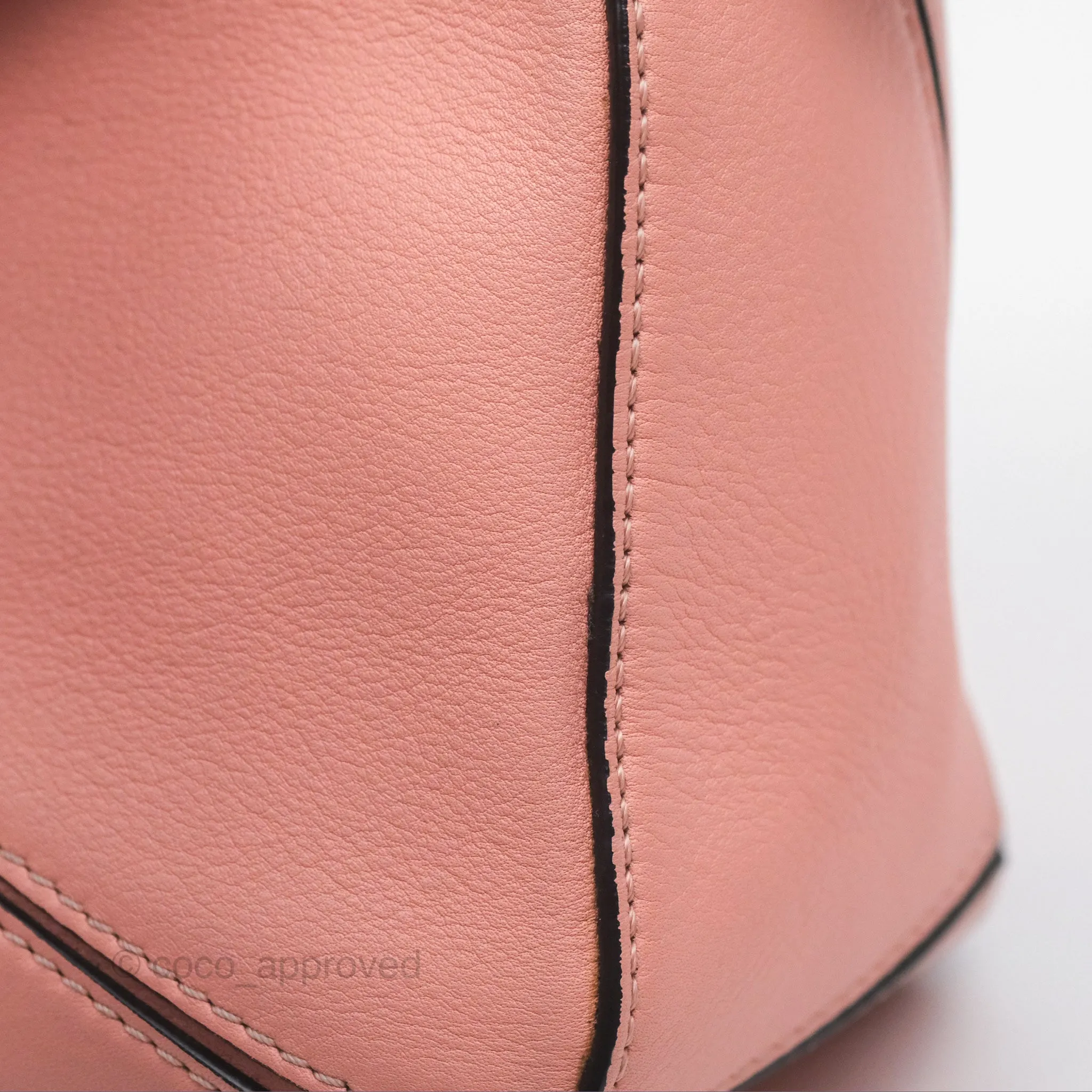 Loewe Small Puzzle Bag Pink Calfskin