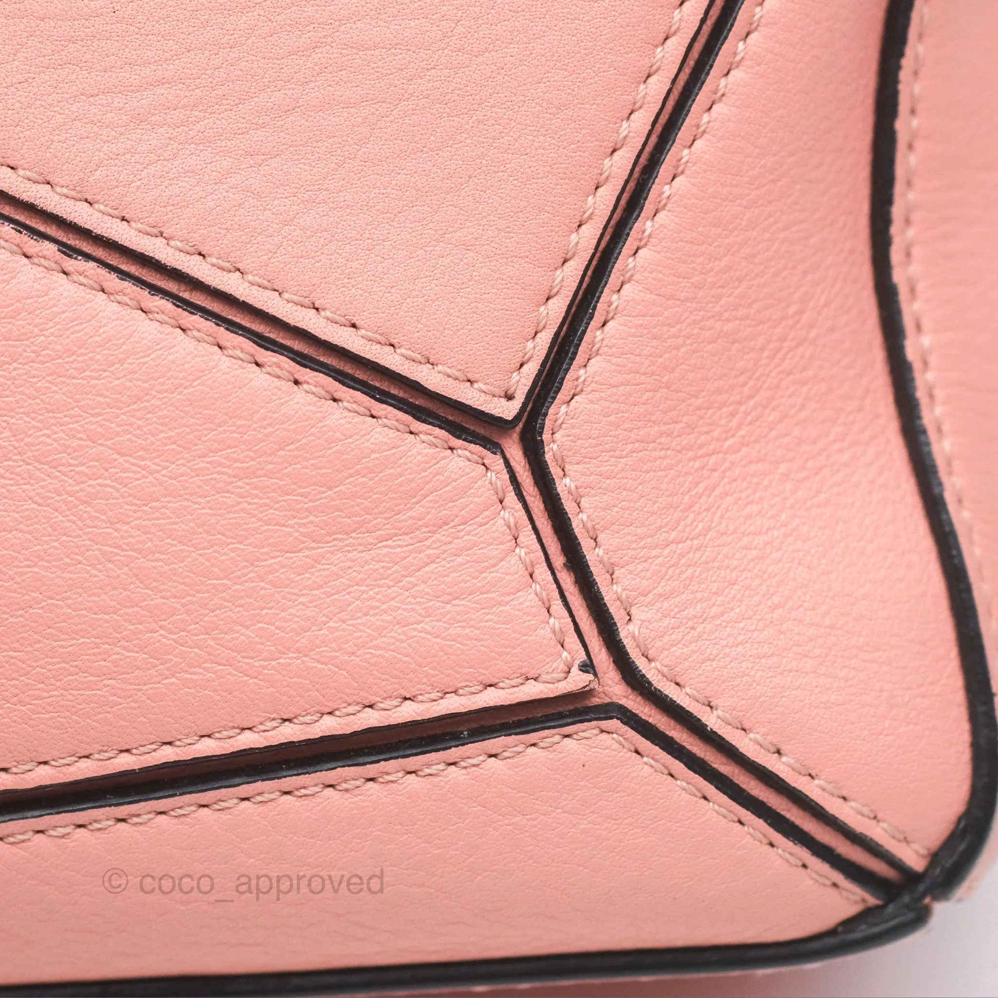 Loewe Small Puzzle Bag Pink Calfskin