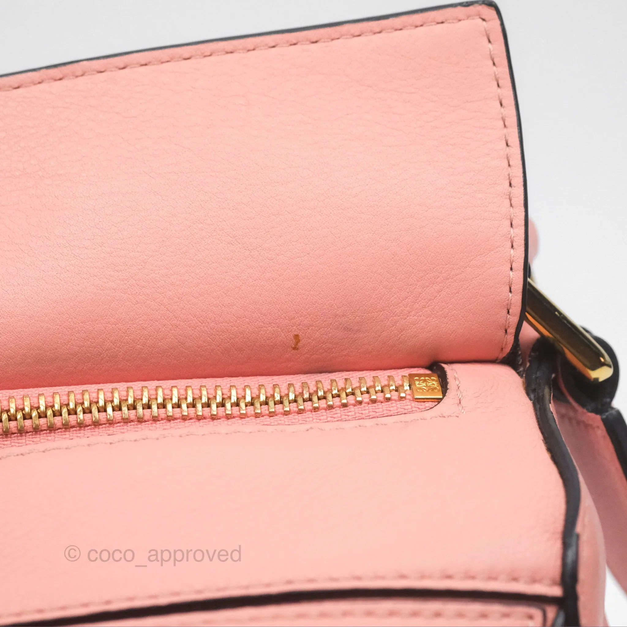 Loewe Small Puzzle Bag Pink Calfskin