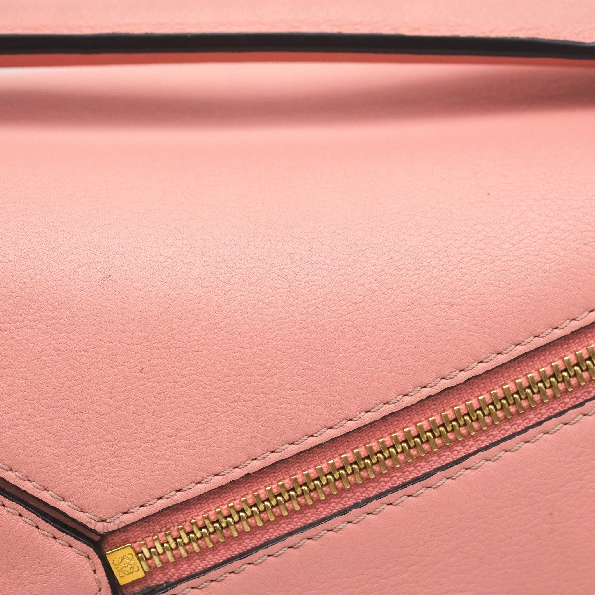 Loewe Small Puzzle Bag Pink Calfskin