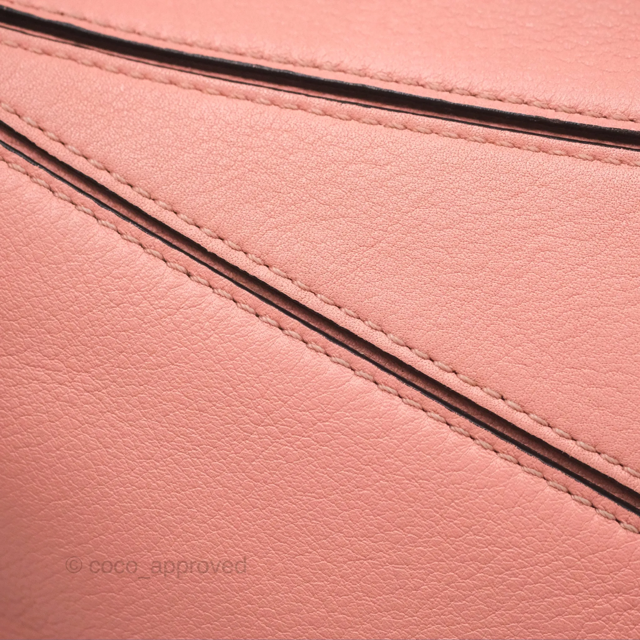 Loewe Small Puzzle Bag Pink Calfskin
