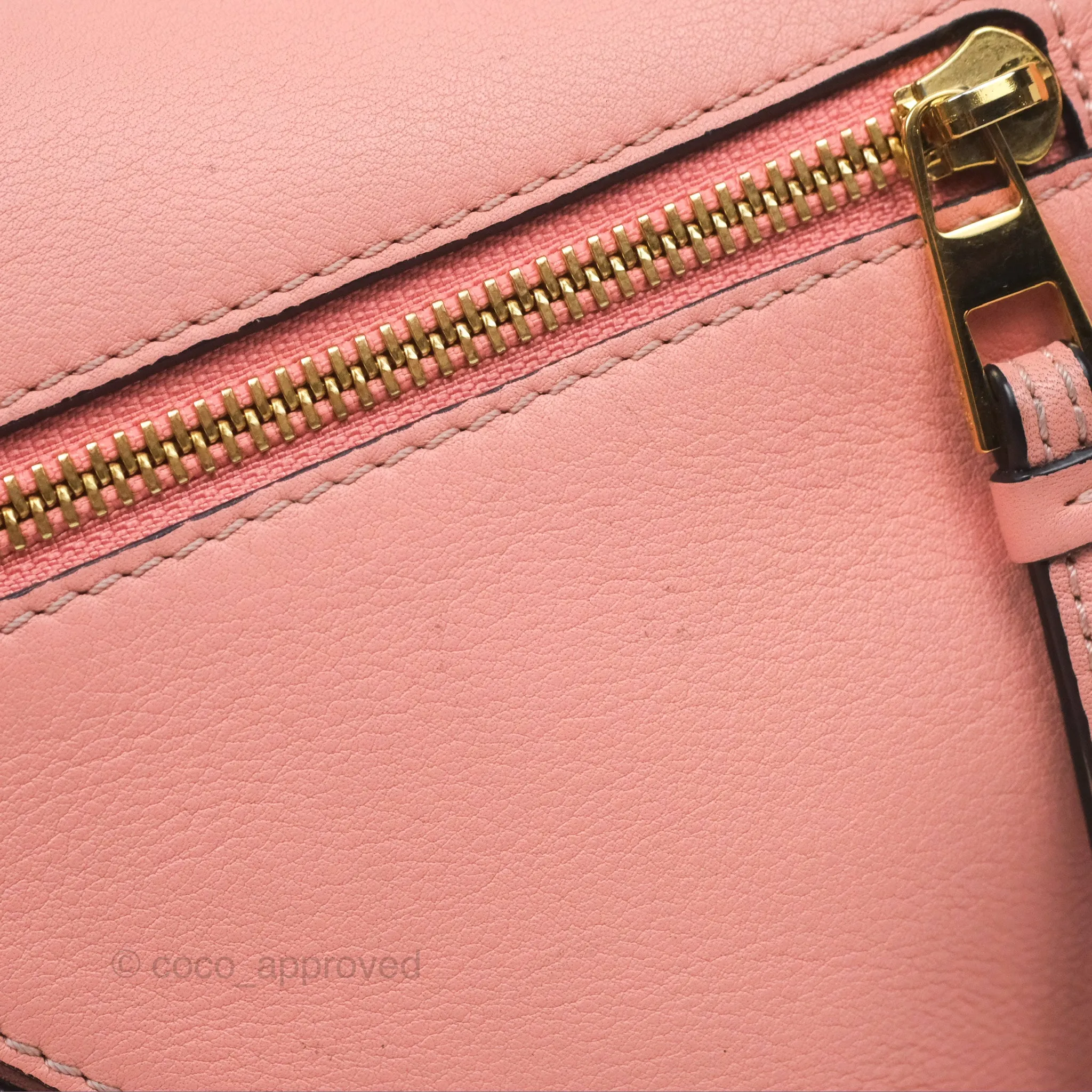 Loewe Small Puzzle Bag Pink Calfskin