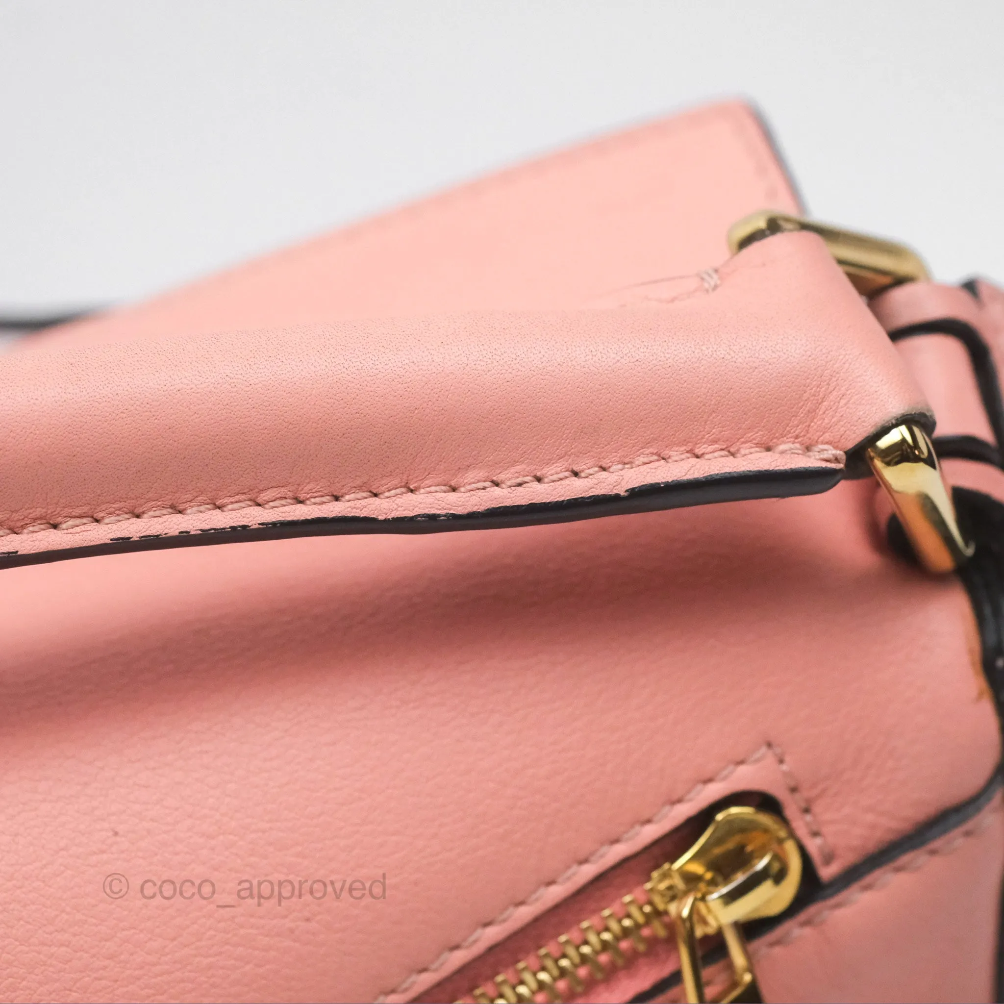 Loewe Small Puzzle Bag Pink Calfskin