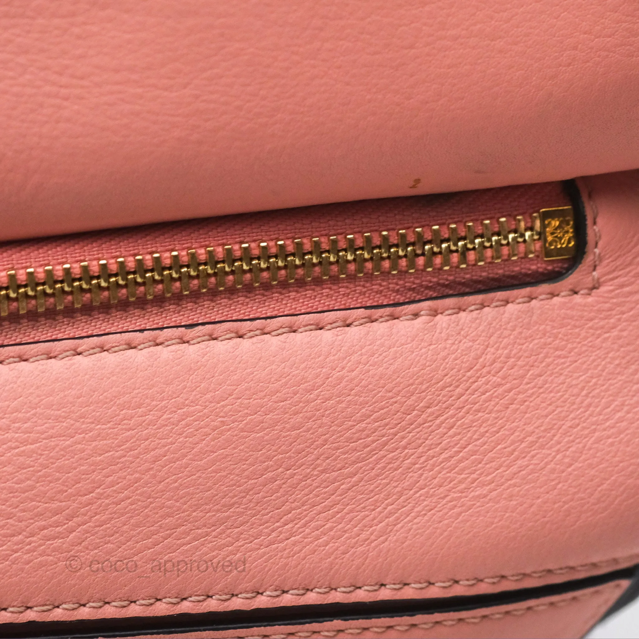 Loewe Small Puzzle Bag Pink Calfskin